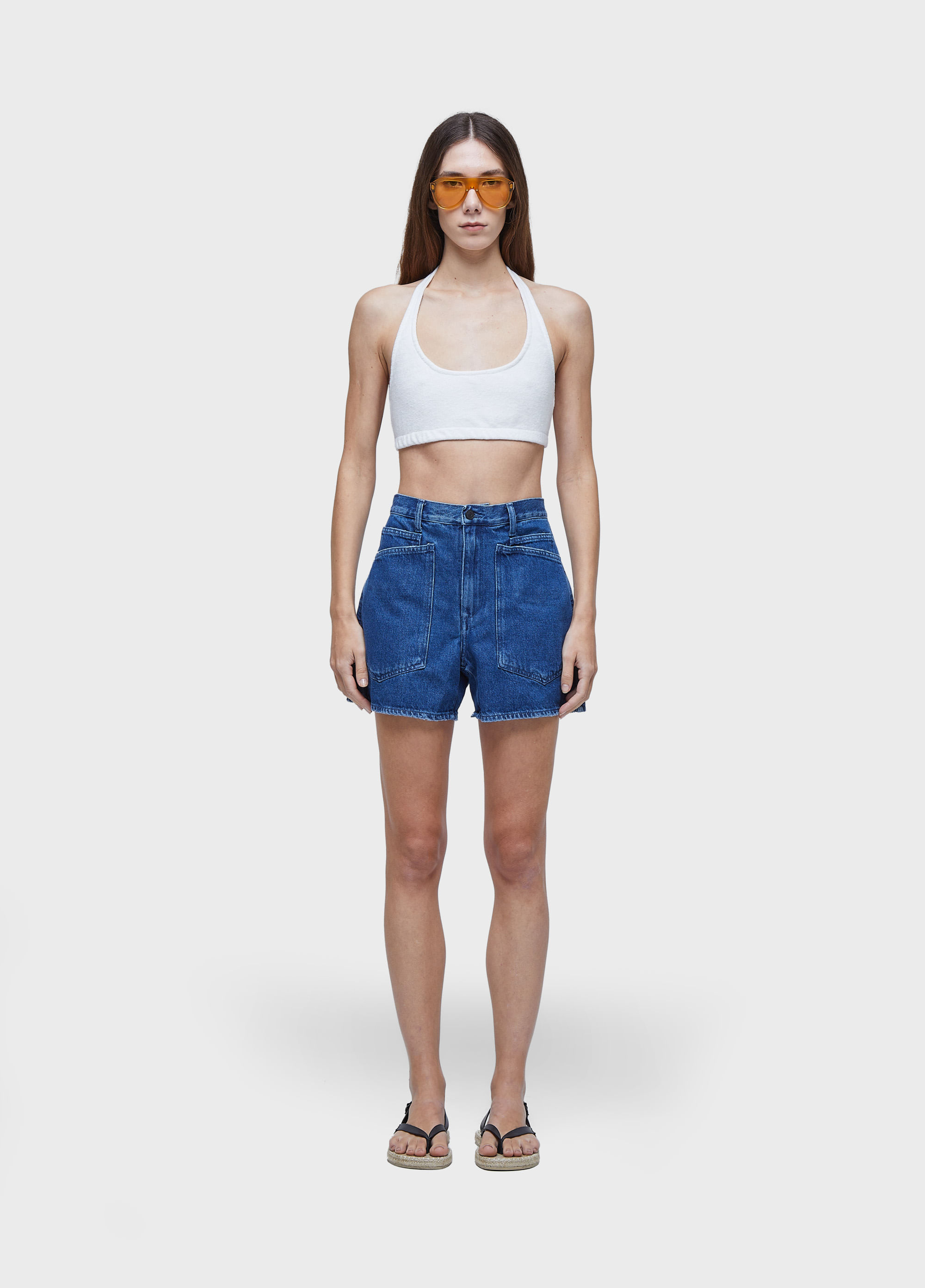 Short cut jeans e