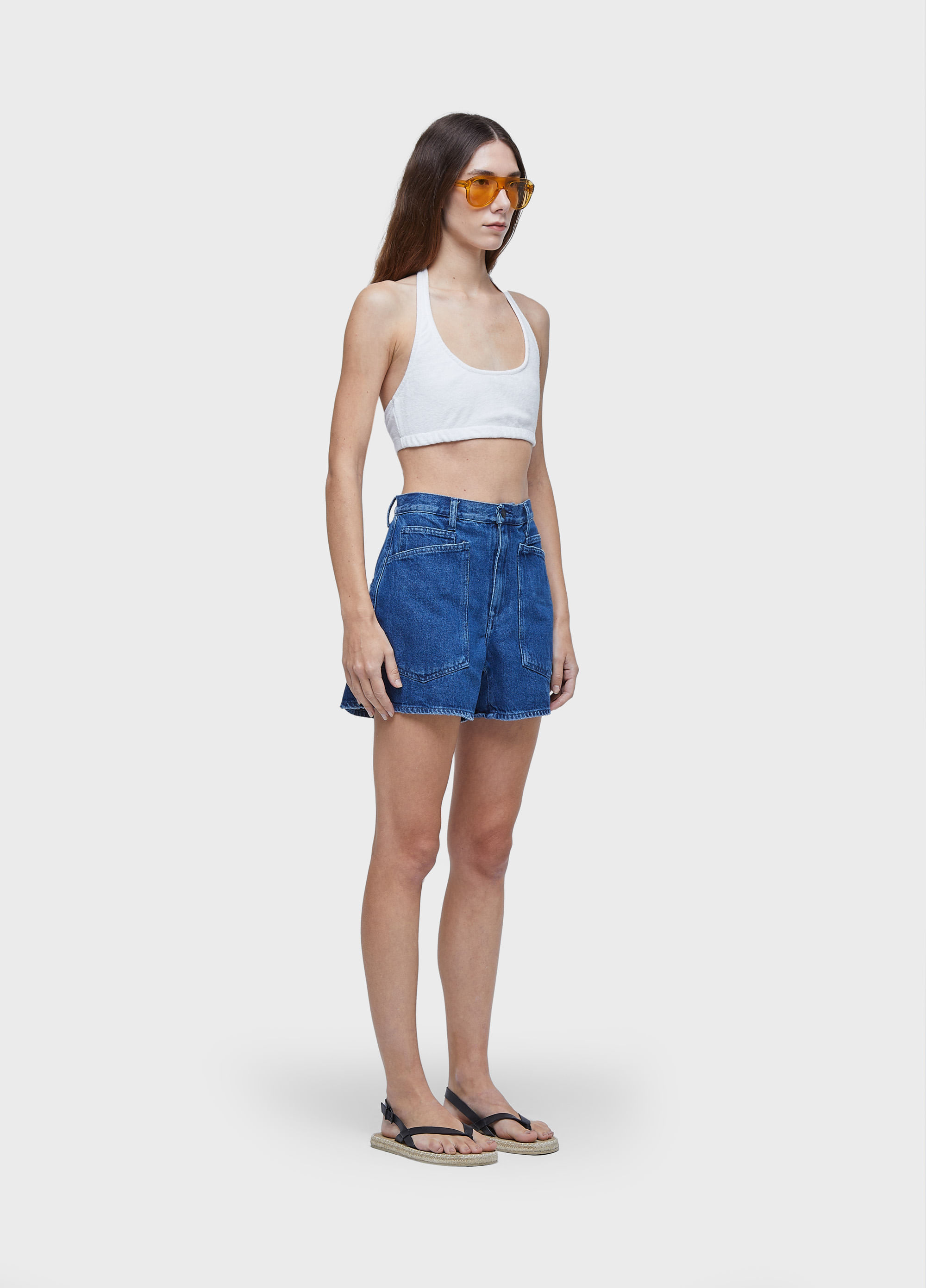 Short cut jeans e