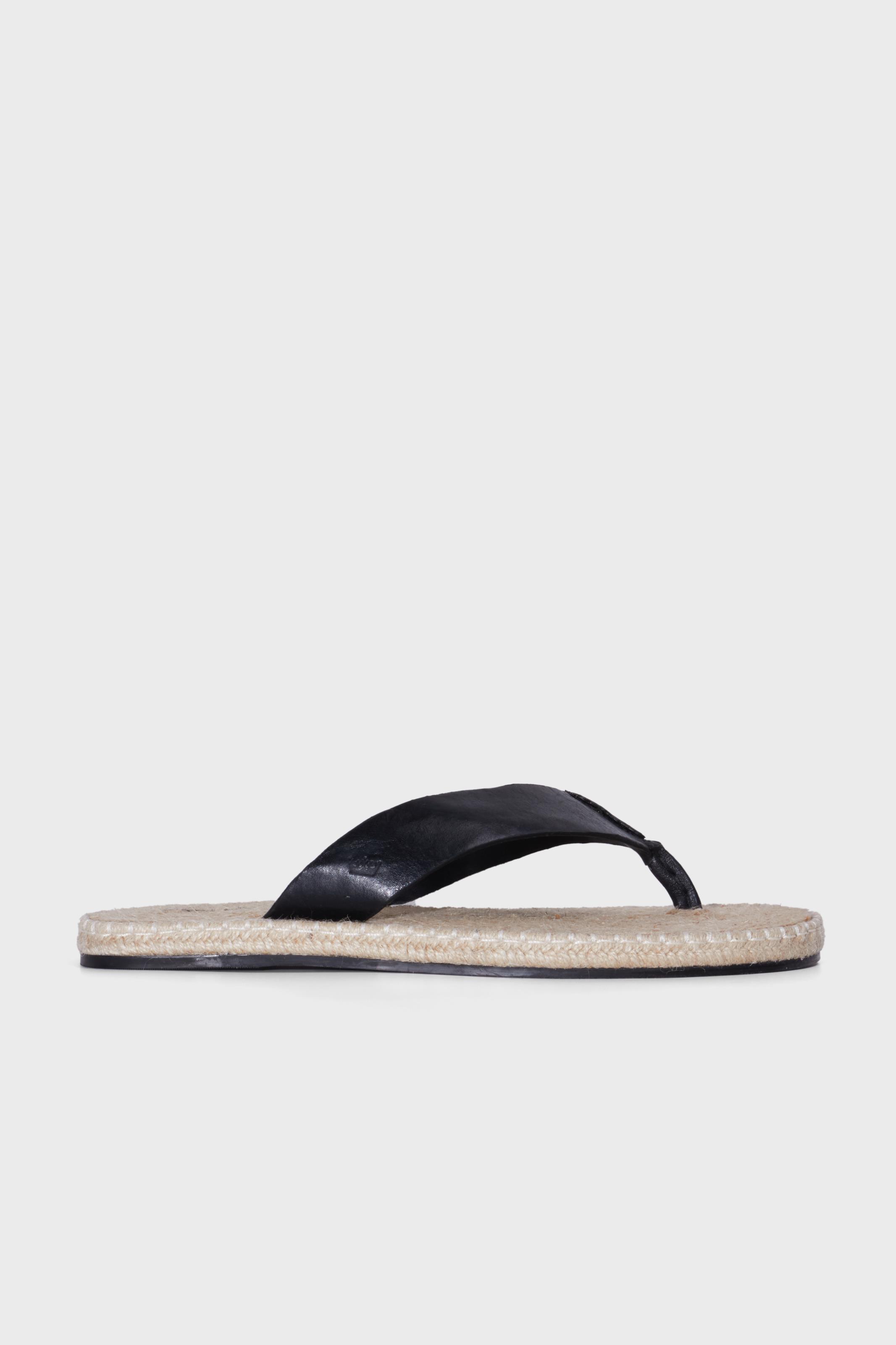 Sandália flat corda e-basics