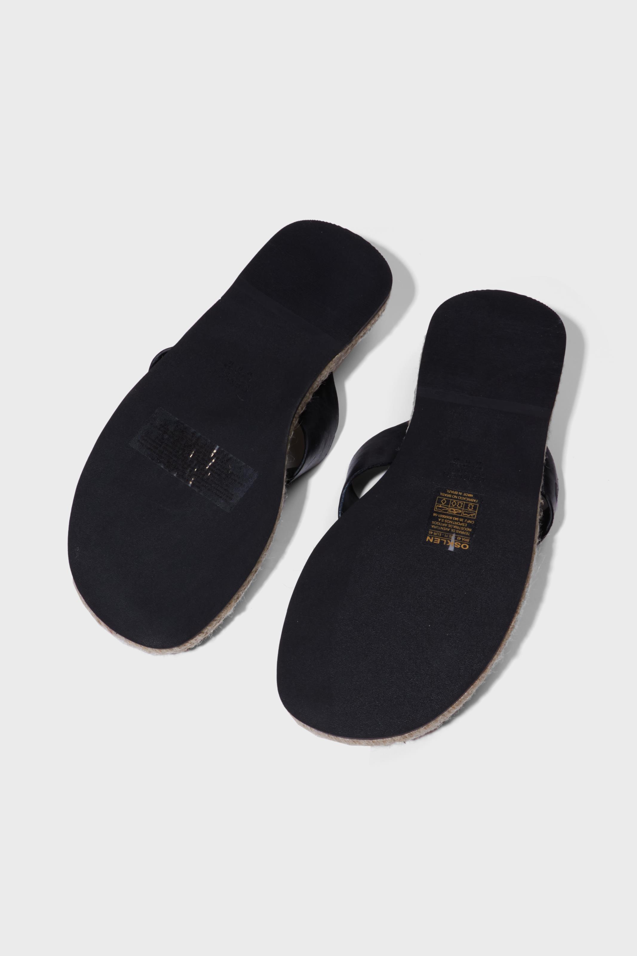 Sandália flat corda e-basics