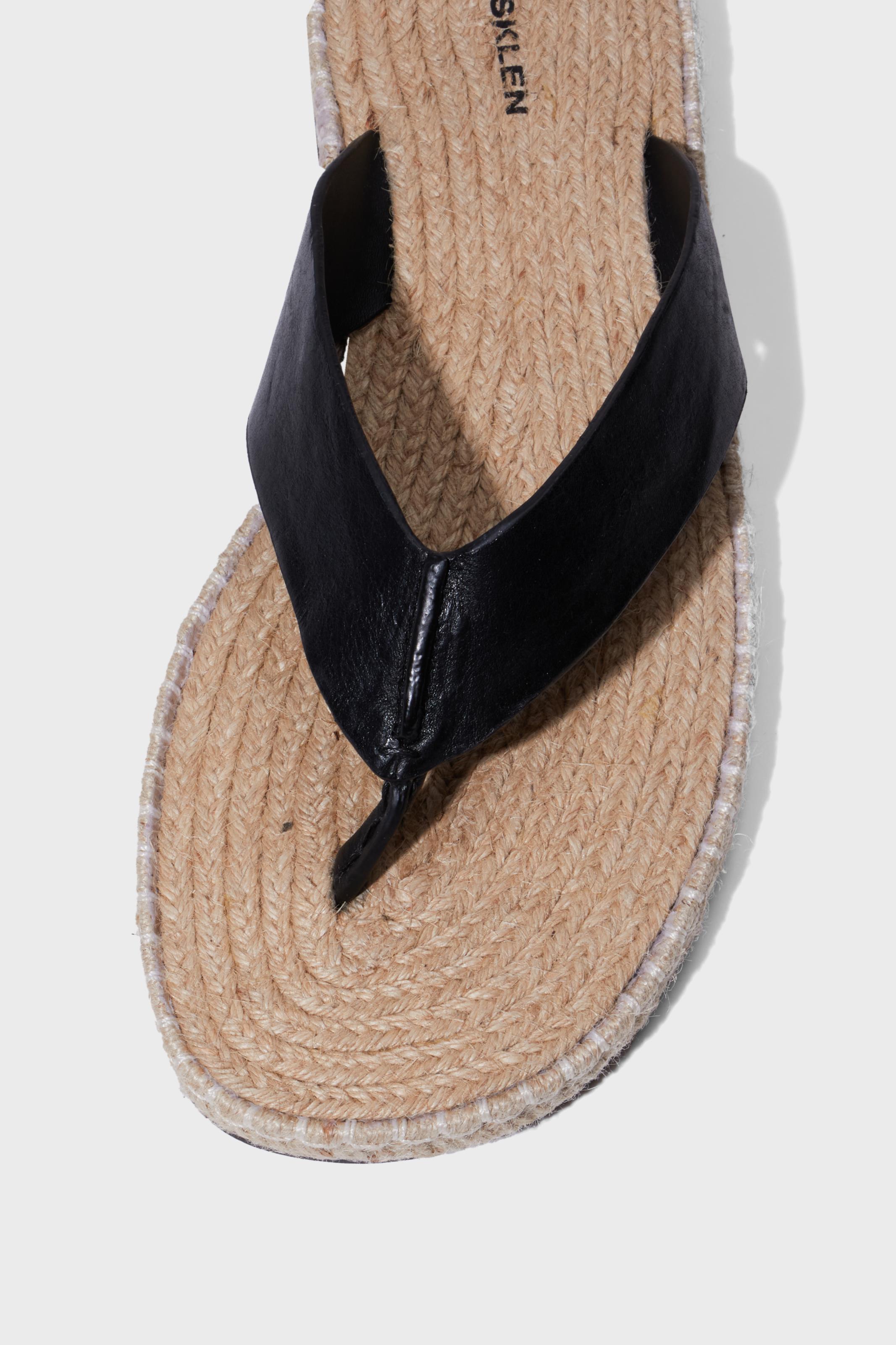 Sandália flat corda e-basics