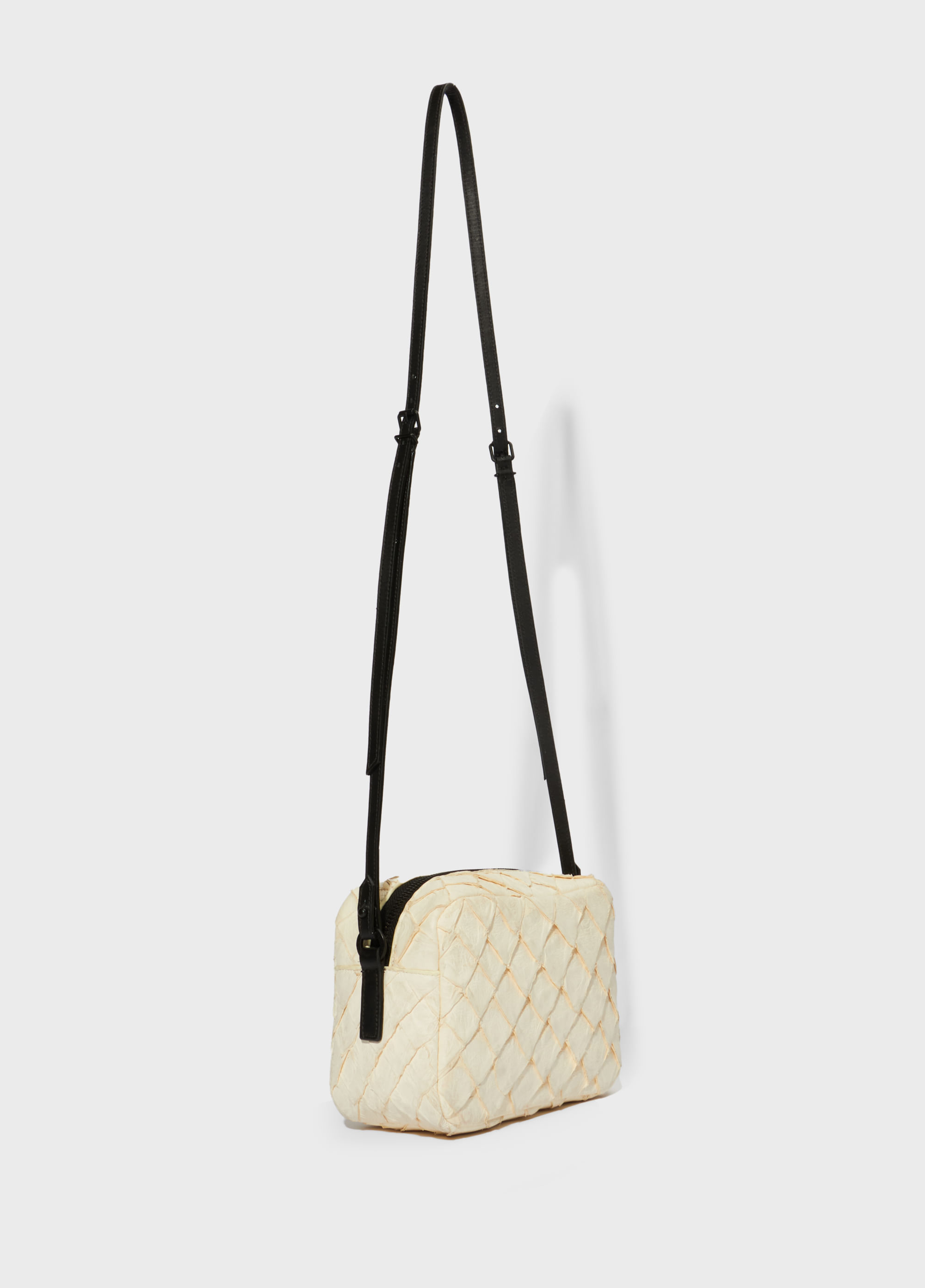 Pirarucu and salmon small crossbody bag