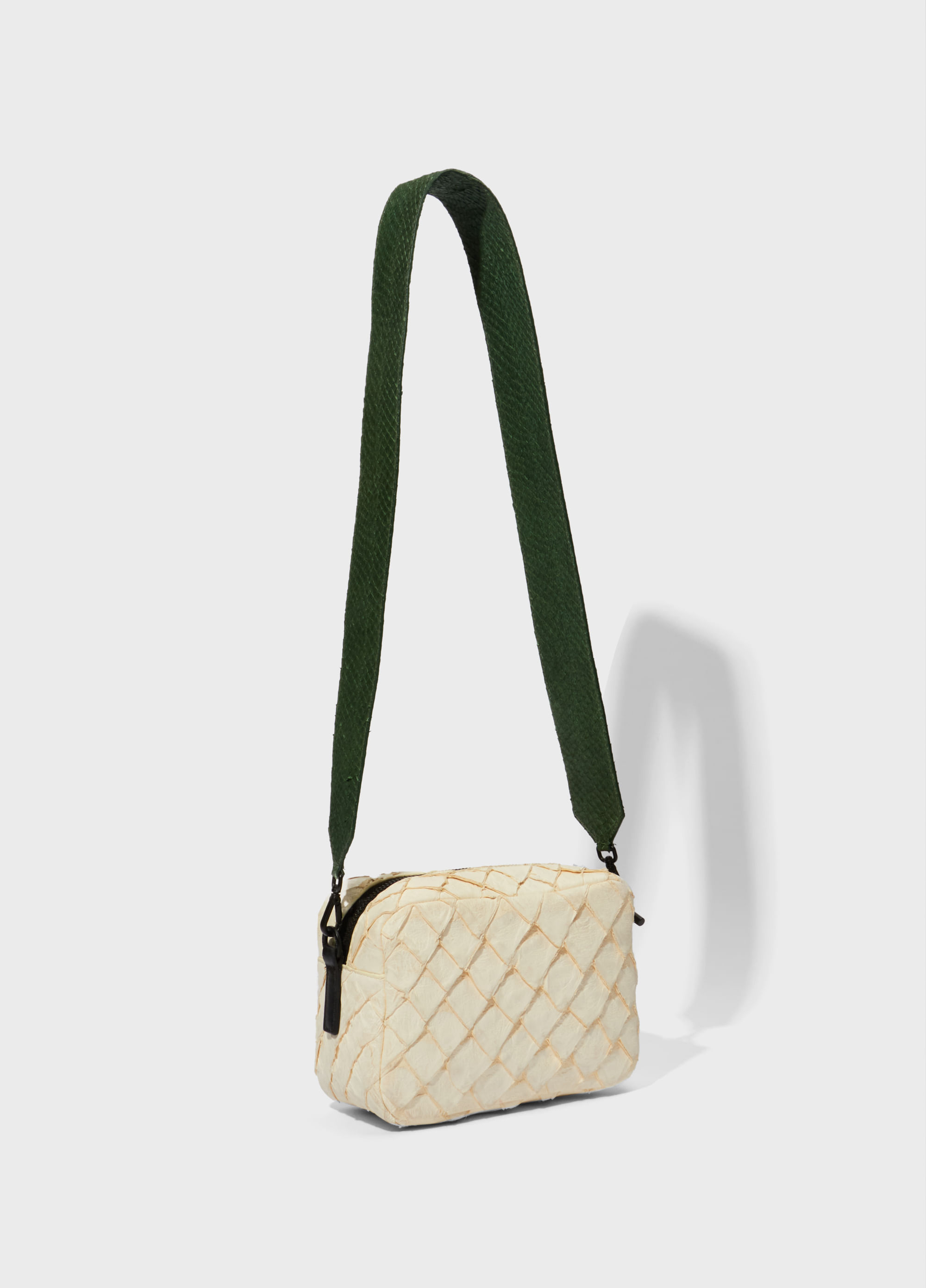Pirarucu and salmon small crossbody bag