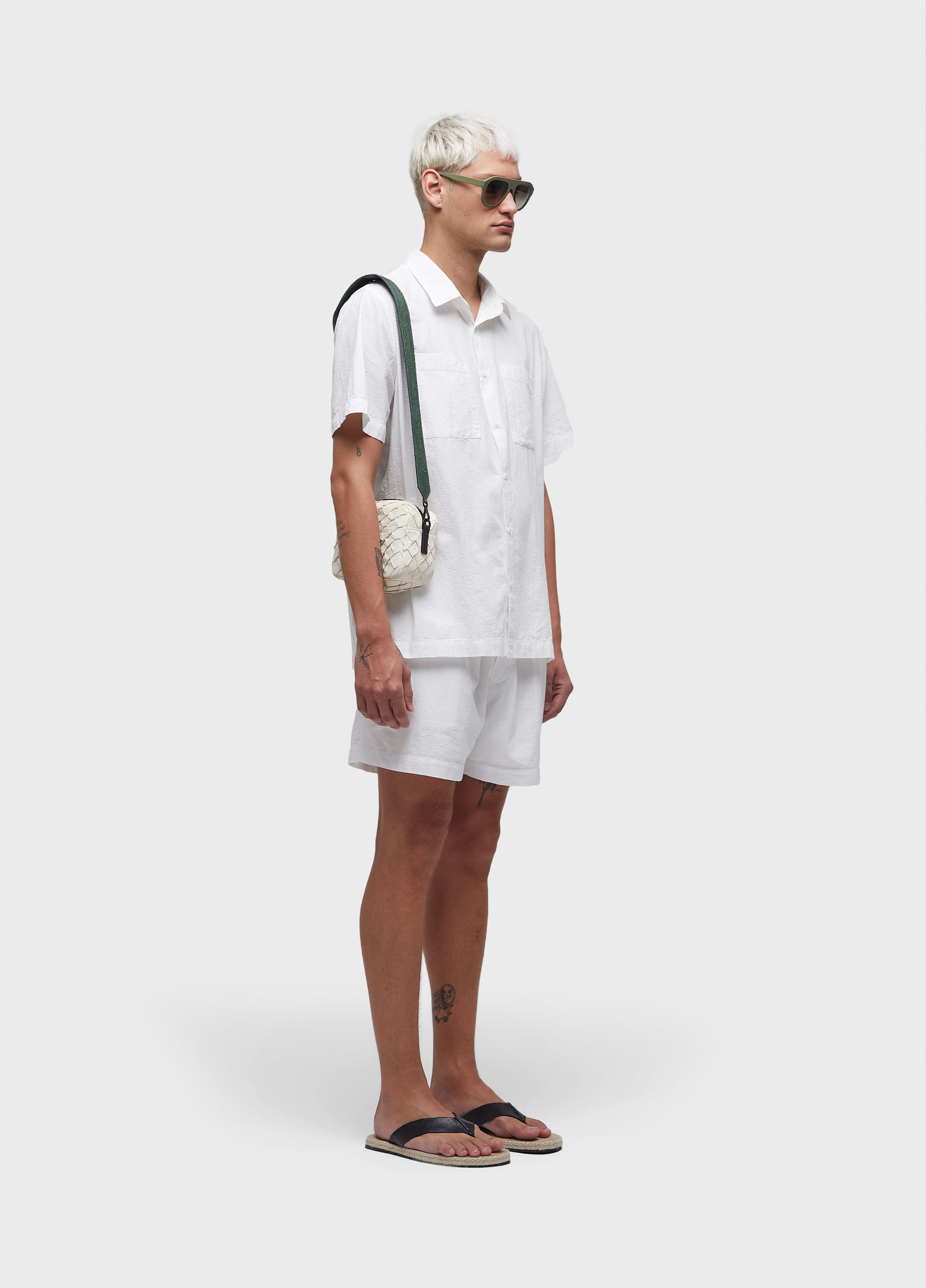 Pirarucu and salmon small crossbody bag