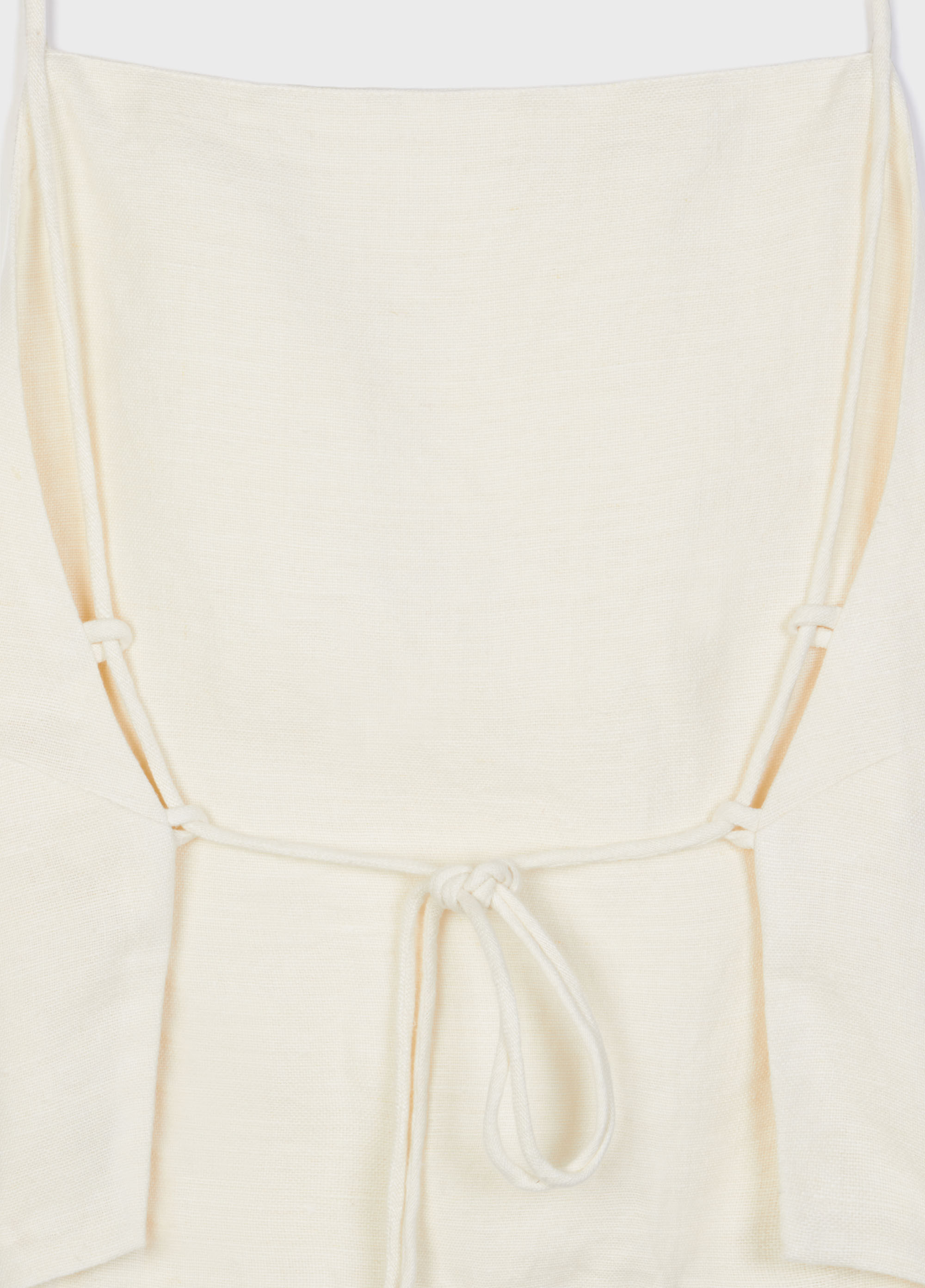Top frente única linen
