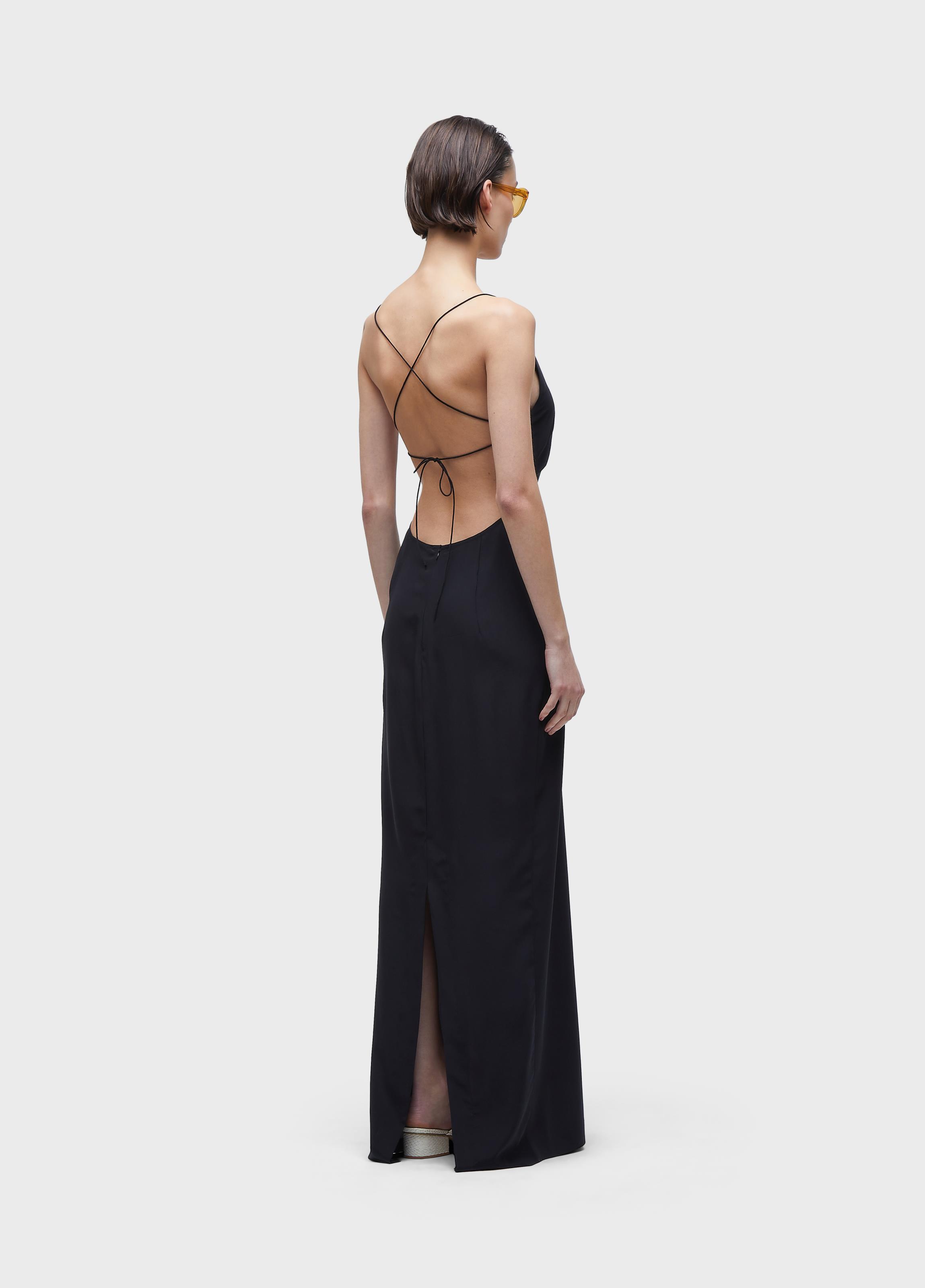 Vestido alças frente única