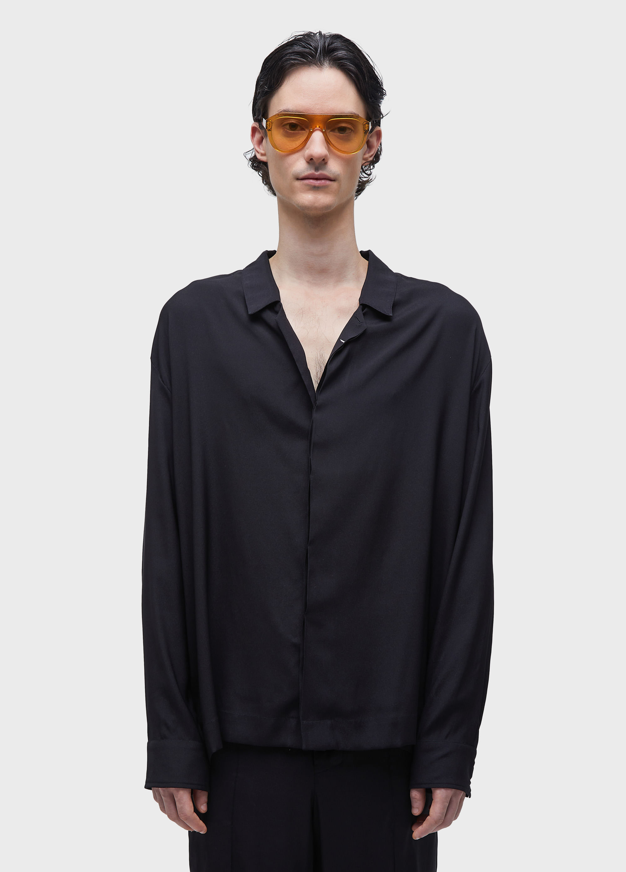 Camisa silk contraste