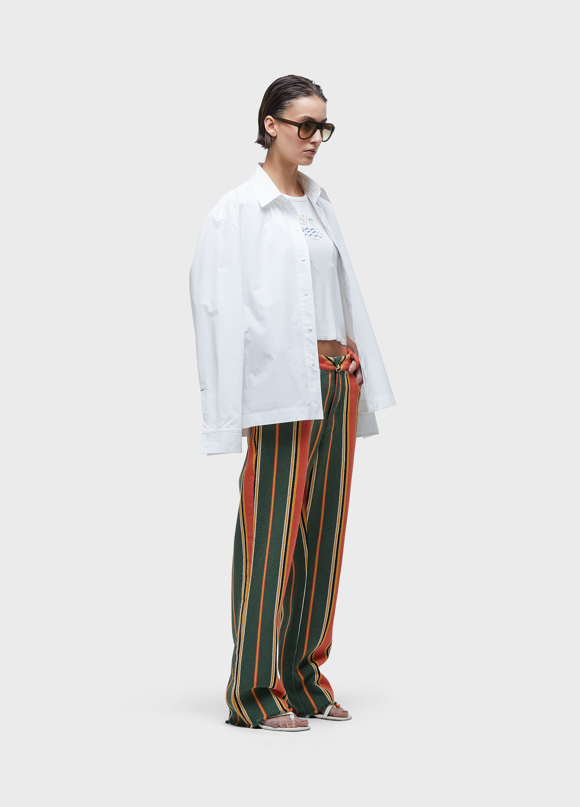 Calça cotton stripes
