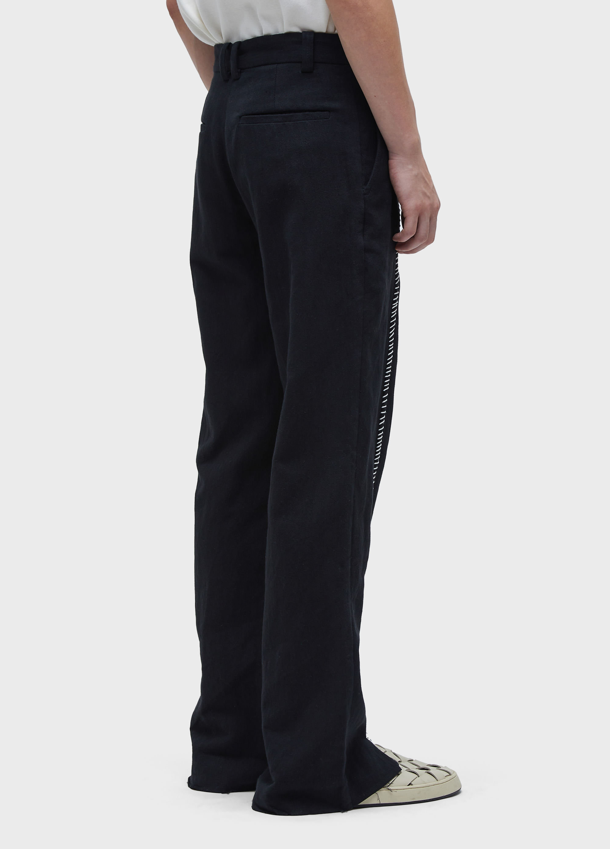 Calça alfaiataria contraste hemp