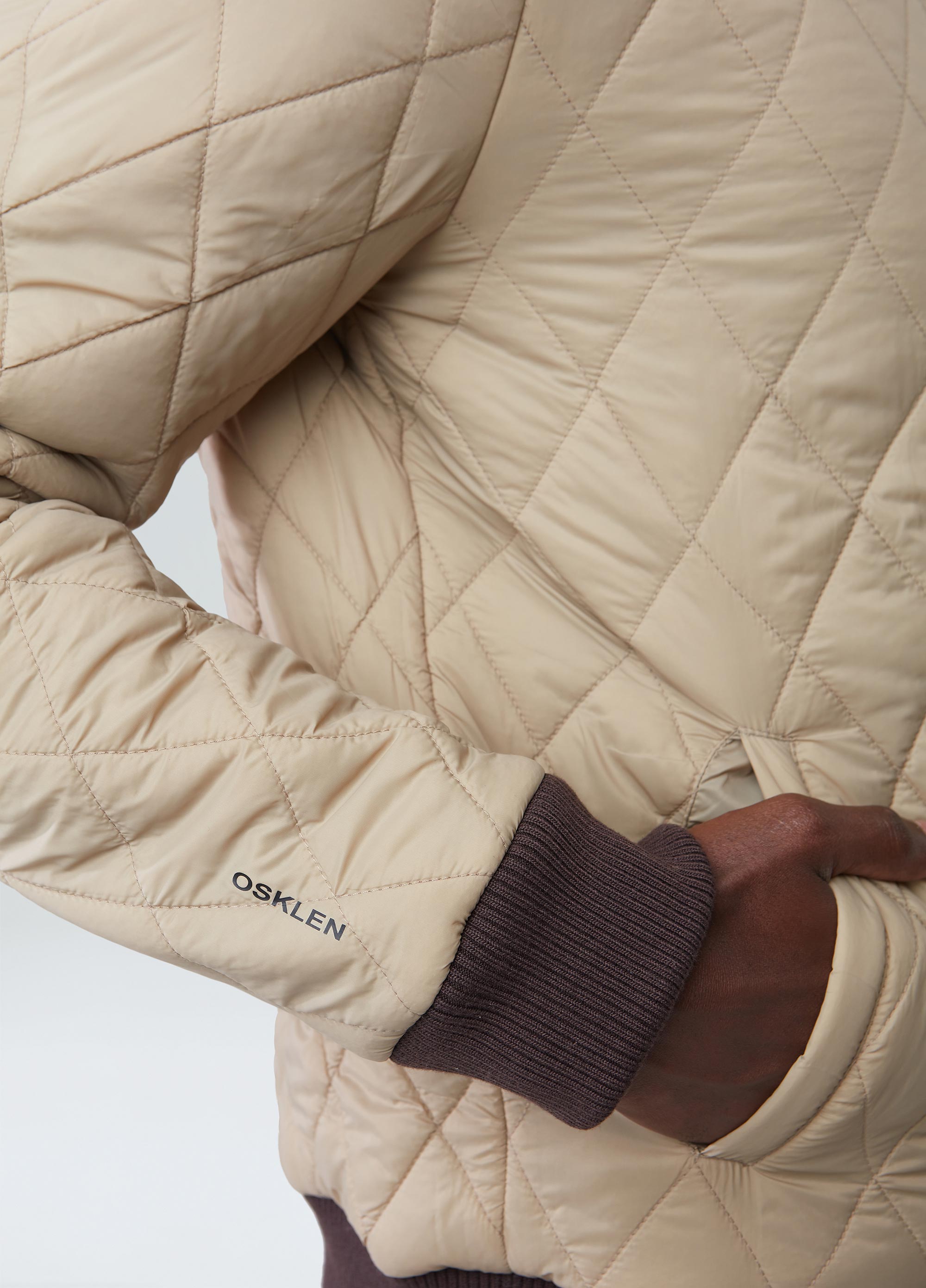 Jaqueta bomber double plain