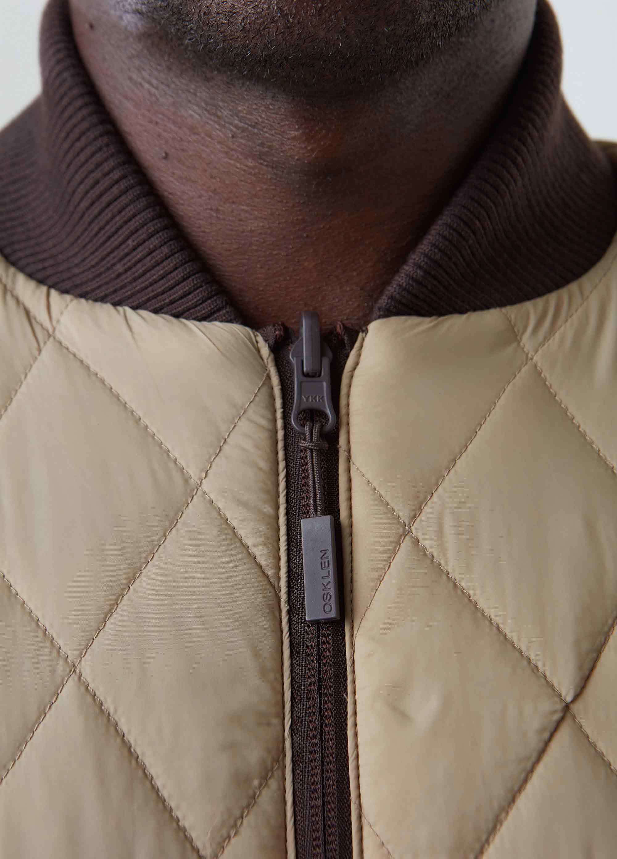 Jaqueta bomber double plain