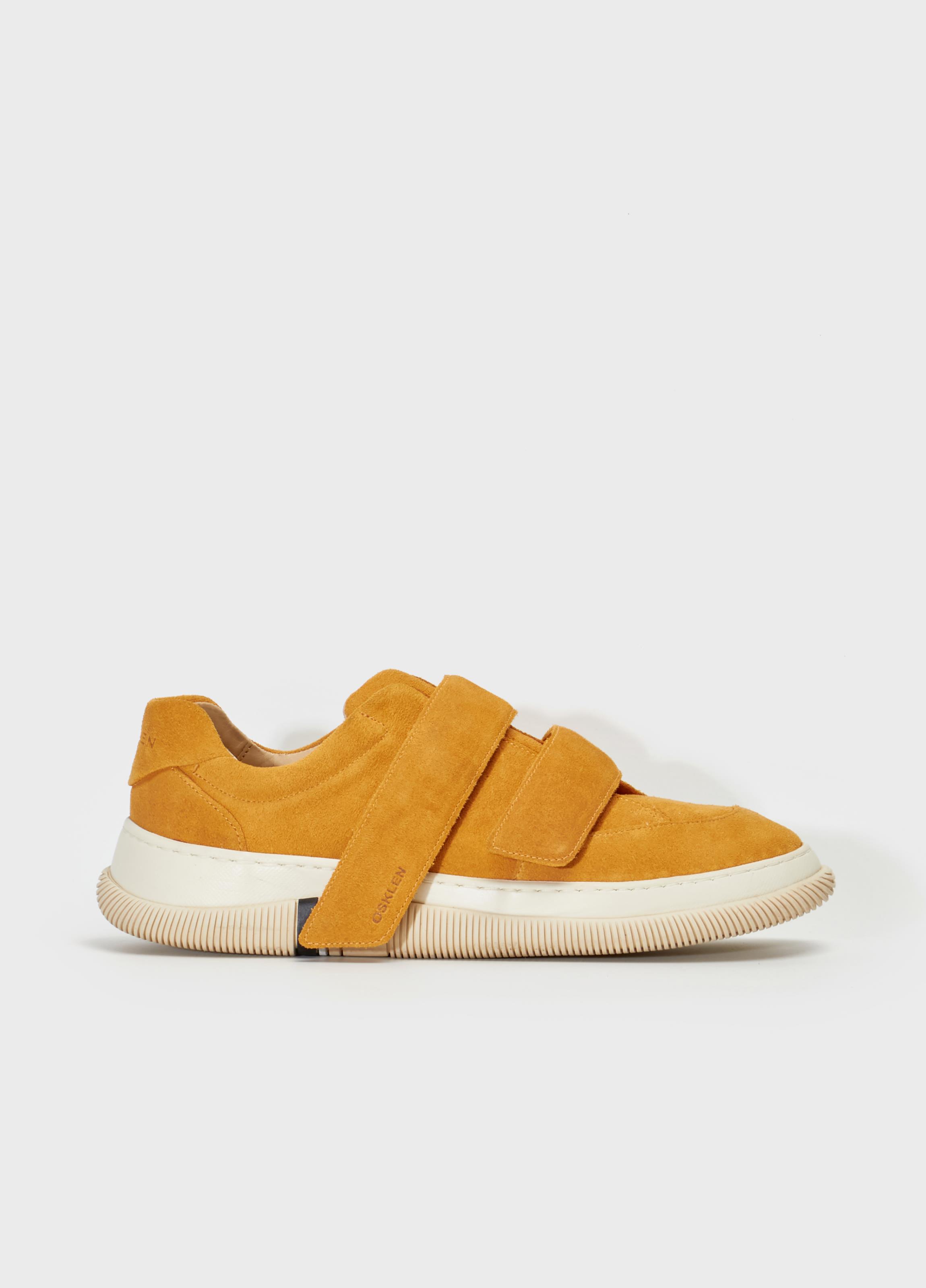 Tênis hybrid velcro camurça