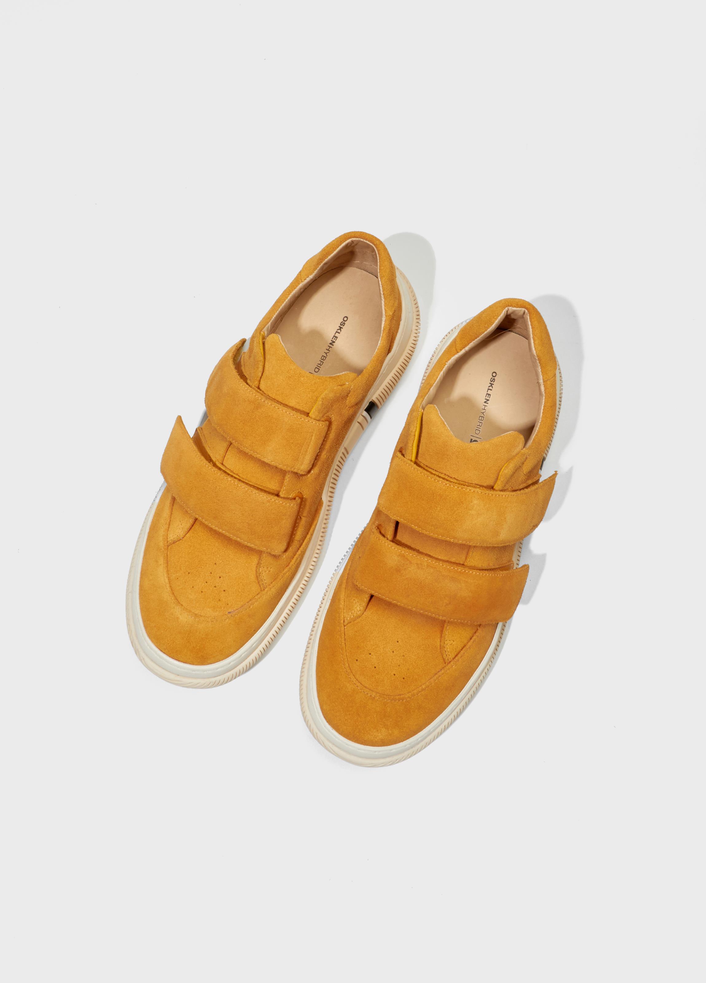 Tênis hybrid velcro camurça