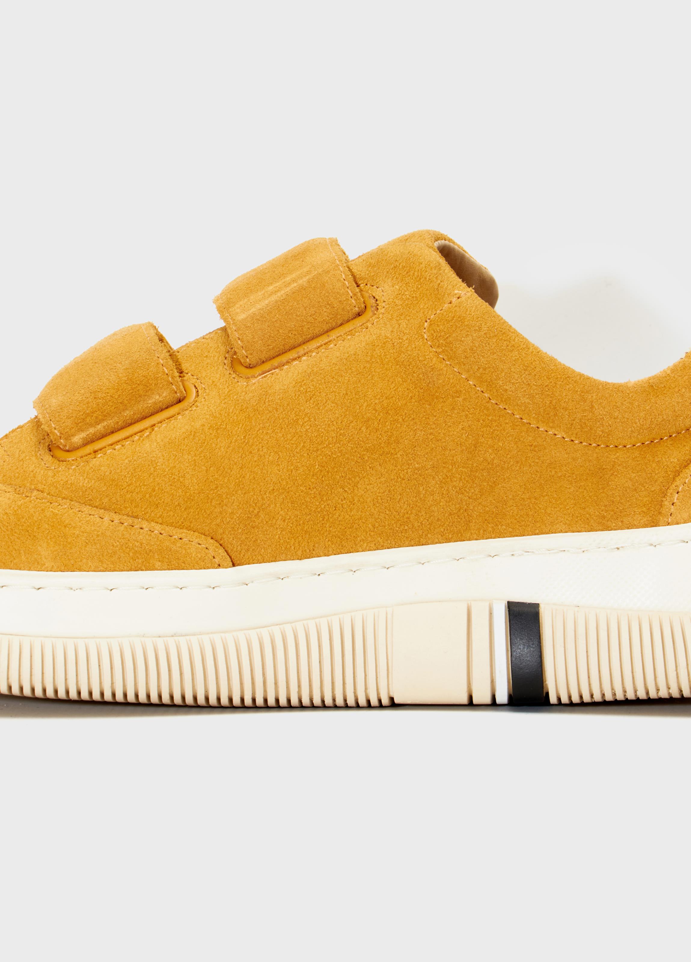 Tênis hybrid velcro camurça