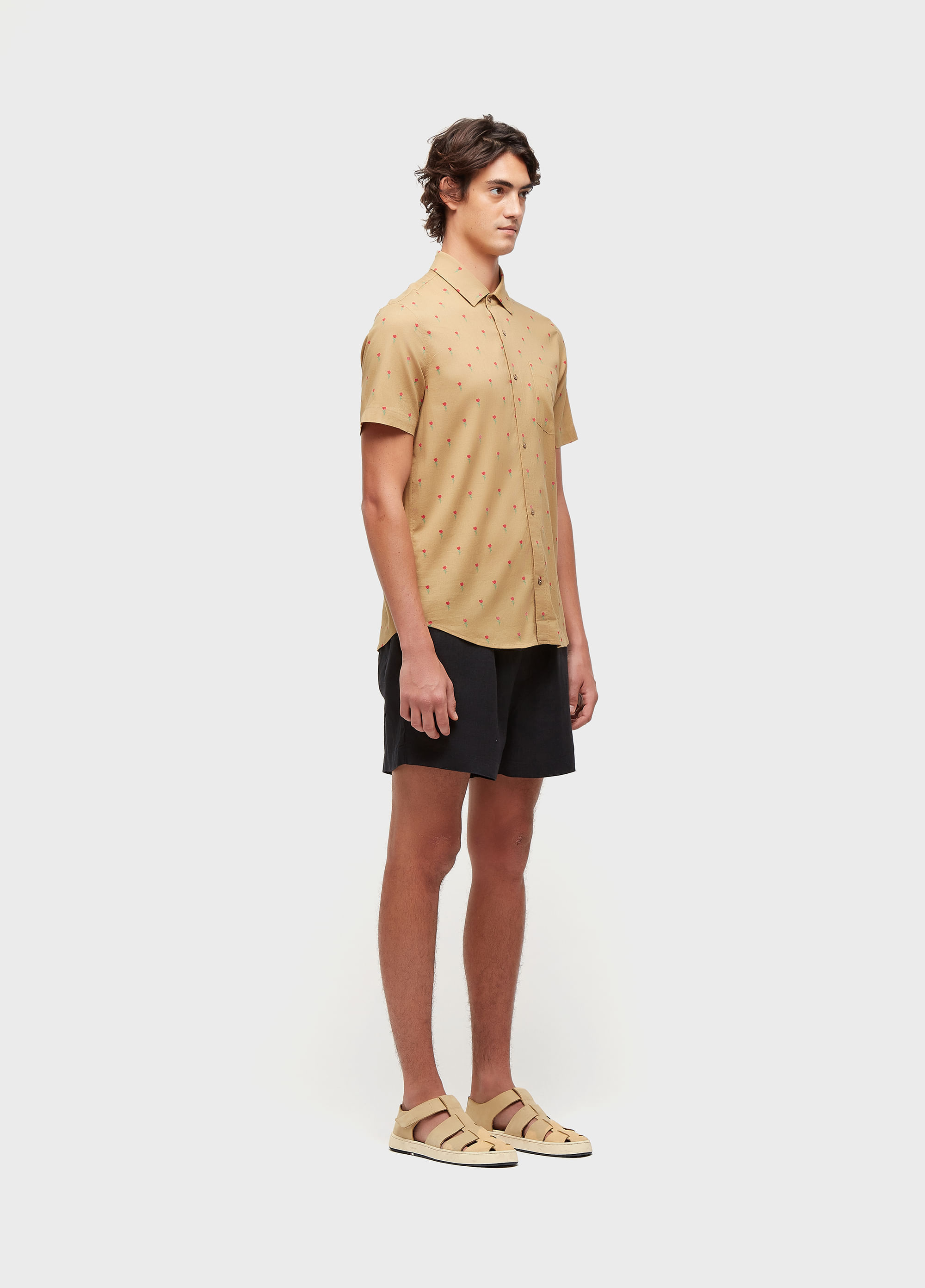 Camisa  mini rosas