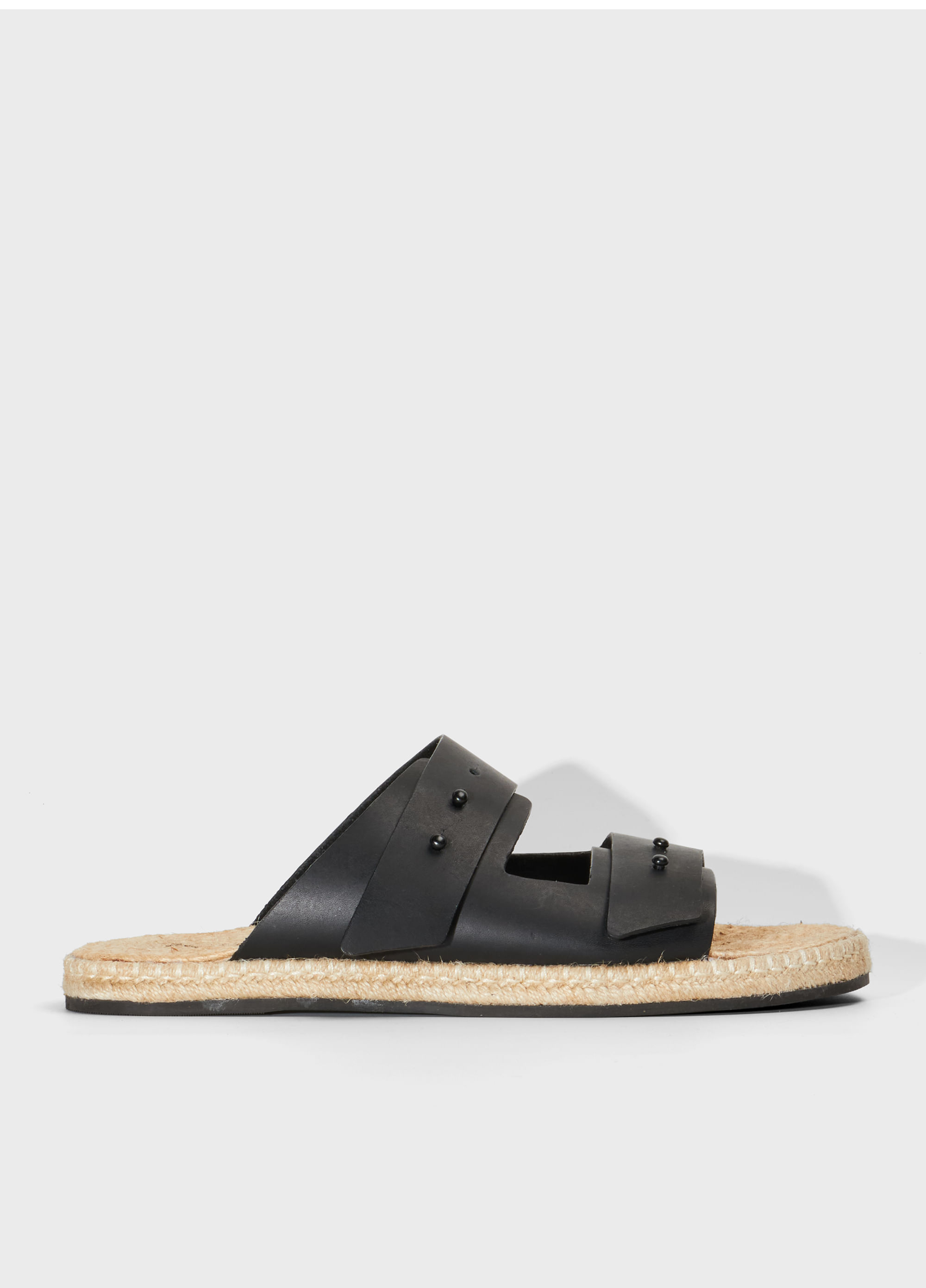Slide couro e corda