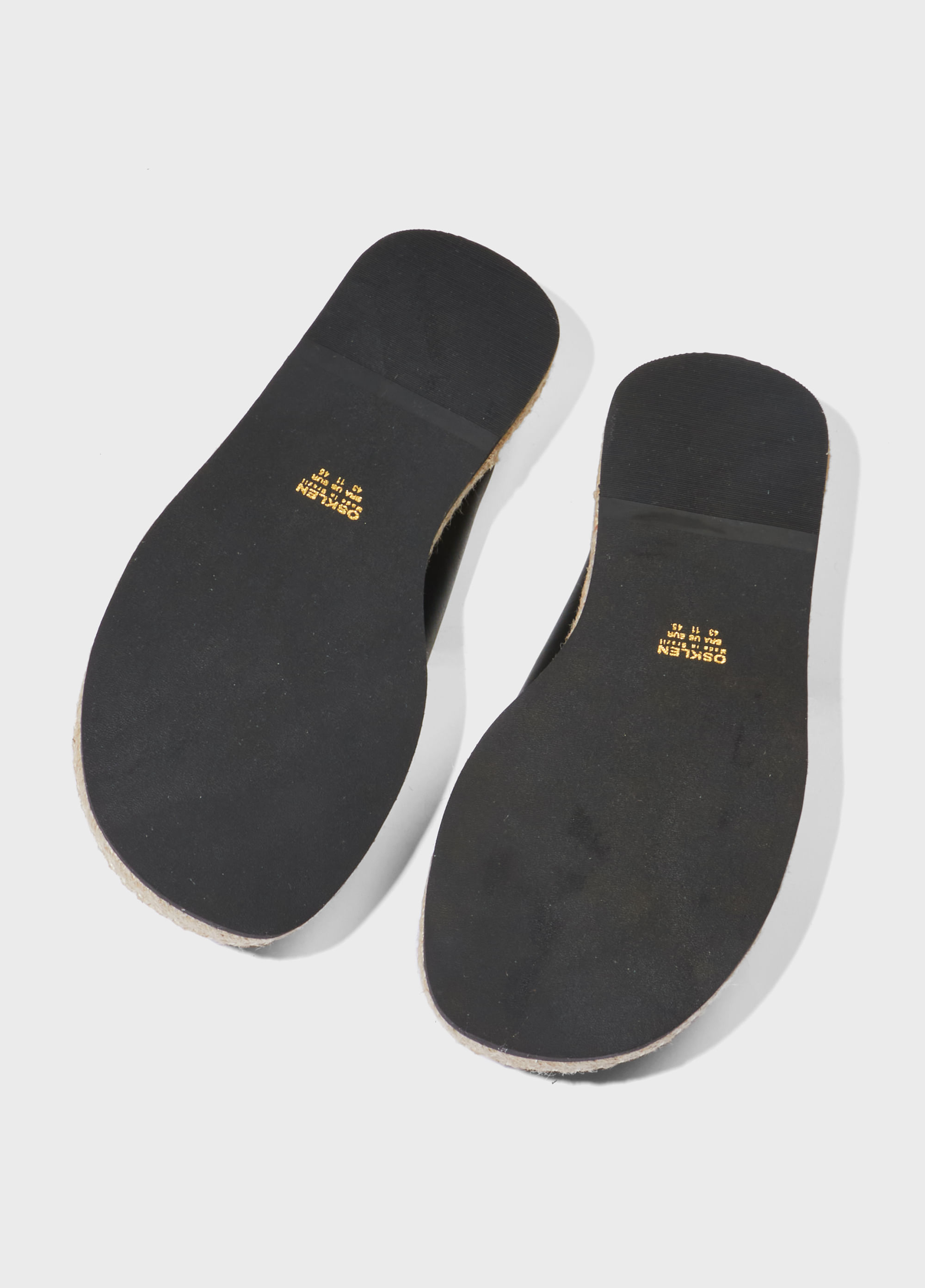 Slide couro e corda