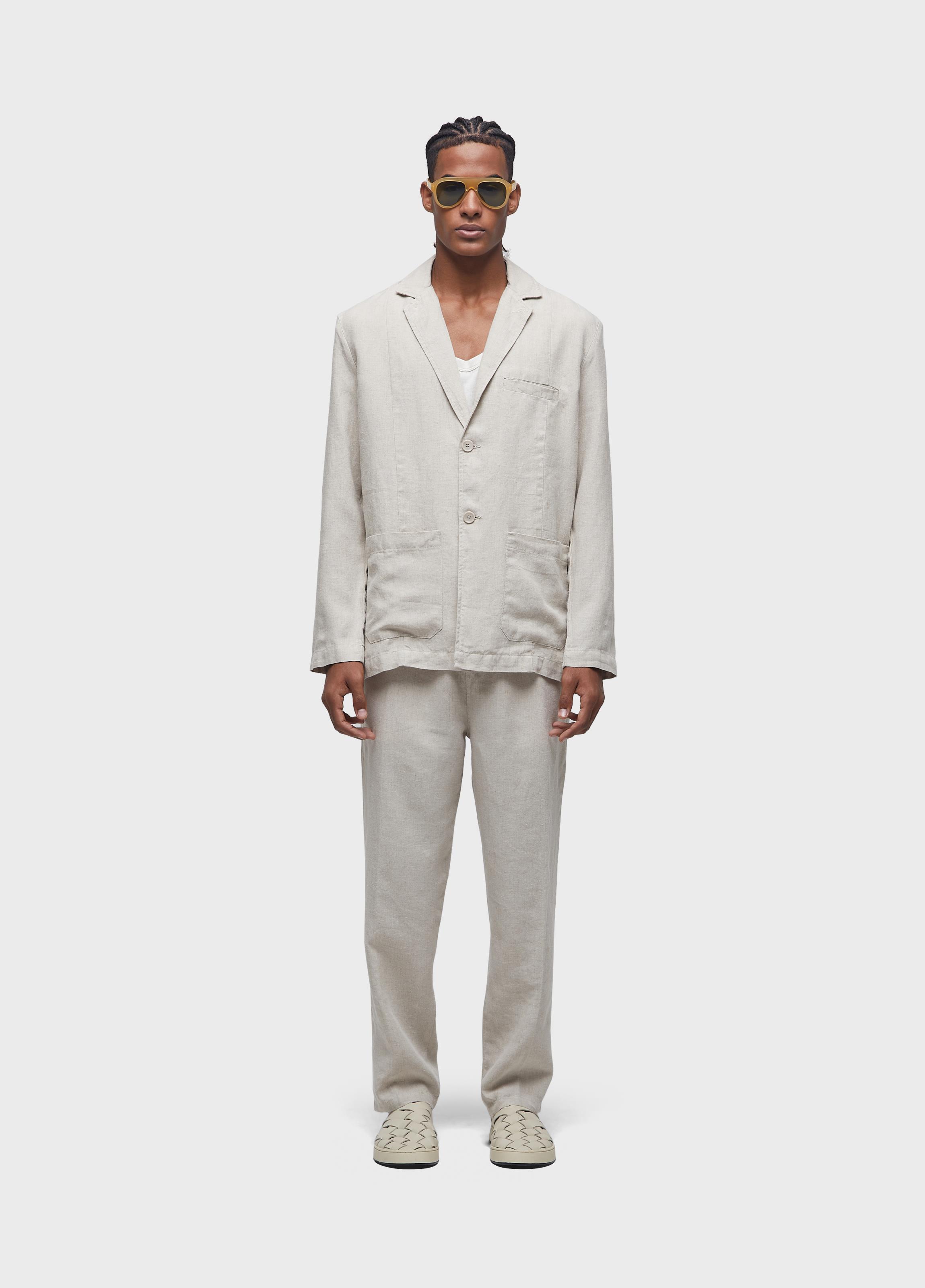 Calça alfaiataria linen classic new