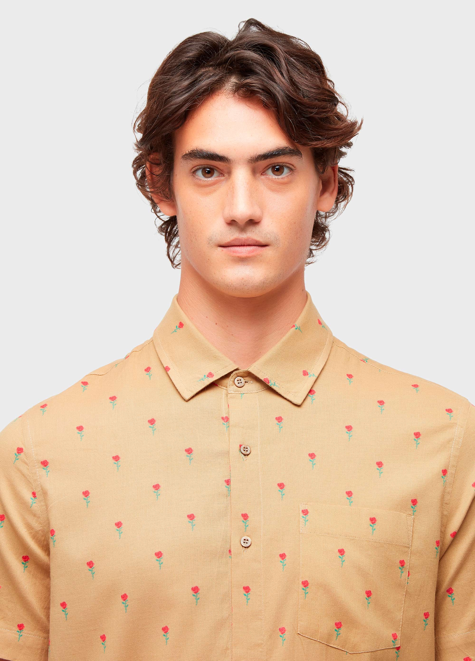 Camisa  mini rosas
