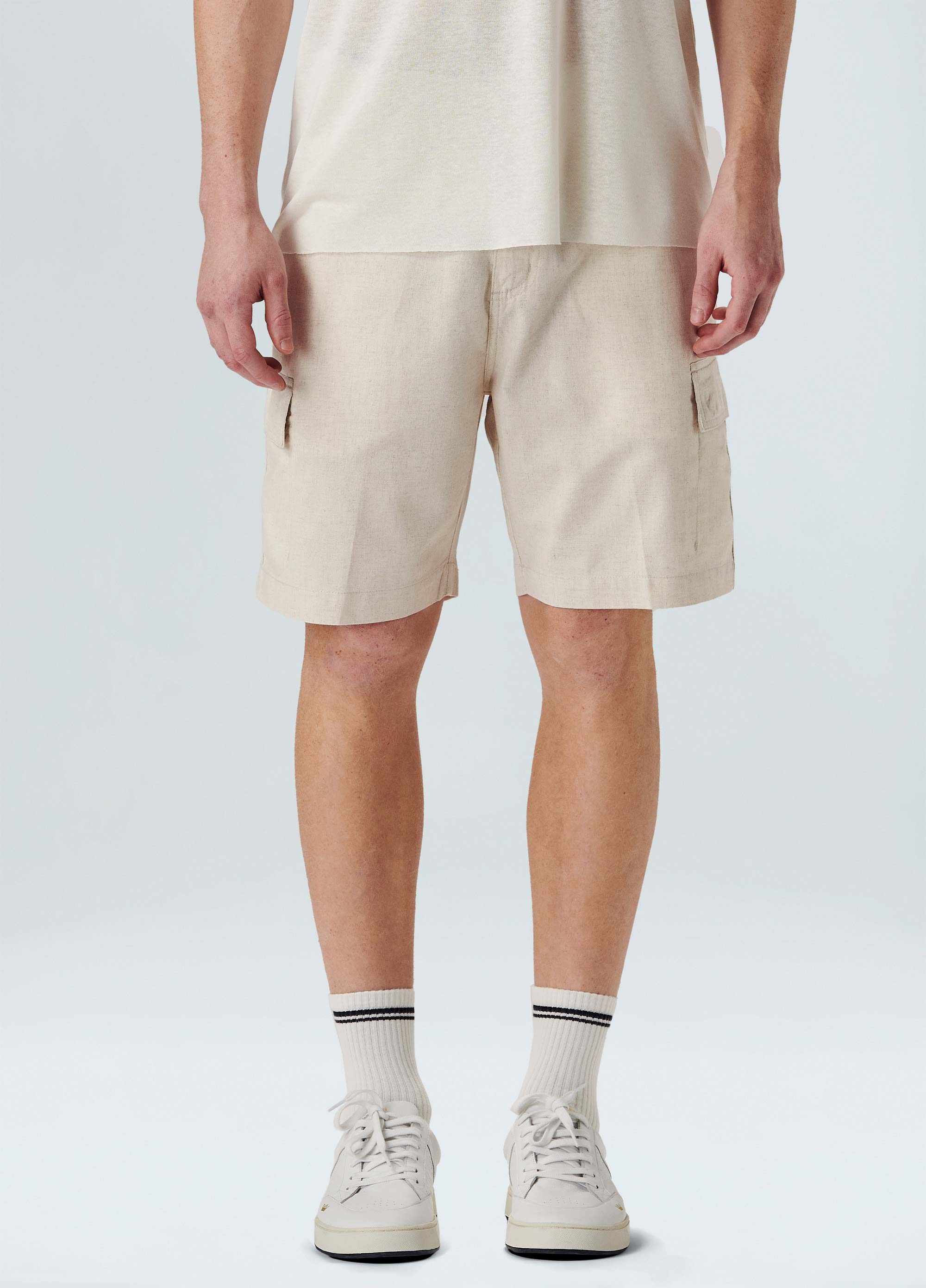 Bermuda cargo cotton linen new