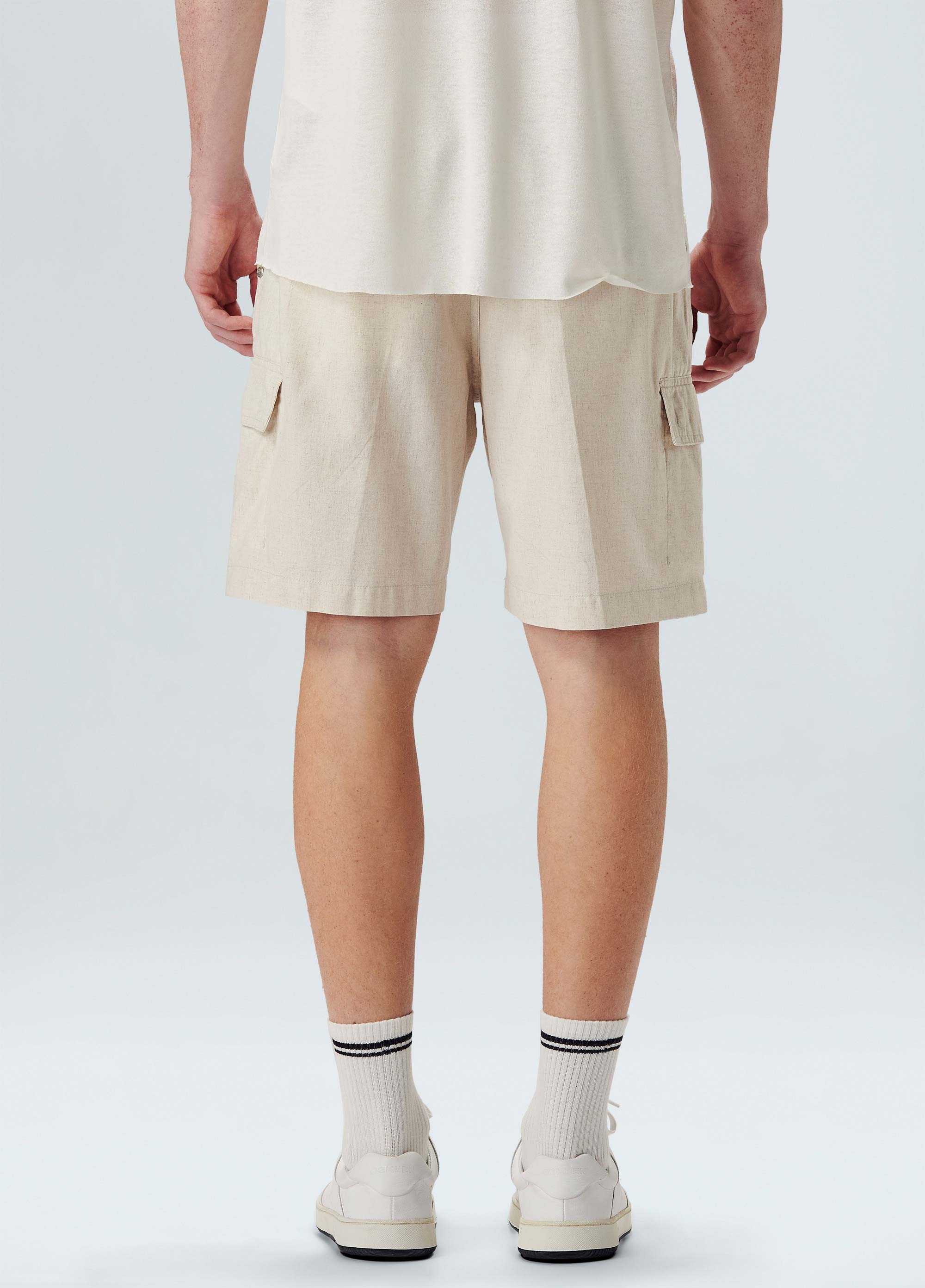 Bermuda cargo cotton linen new