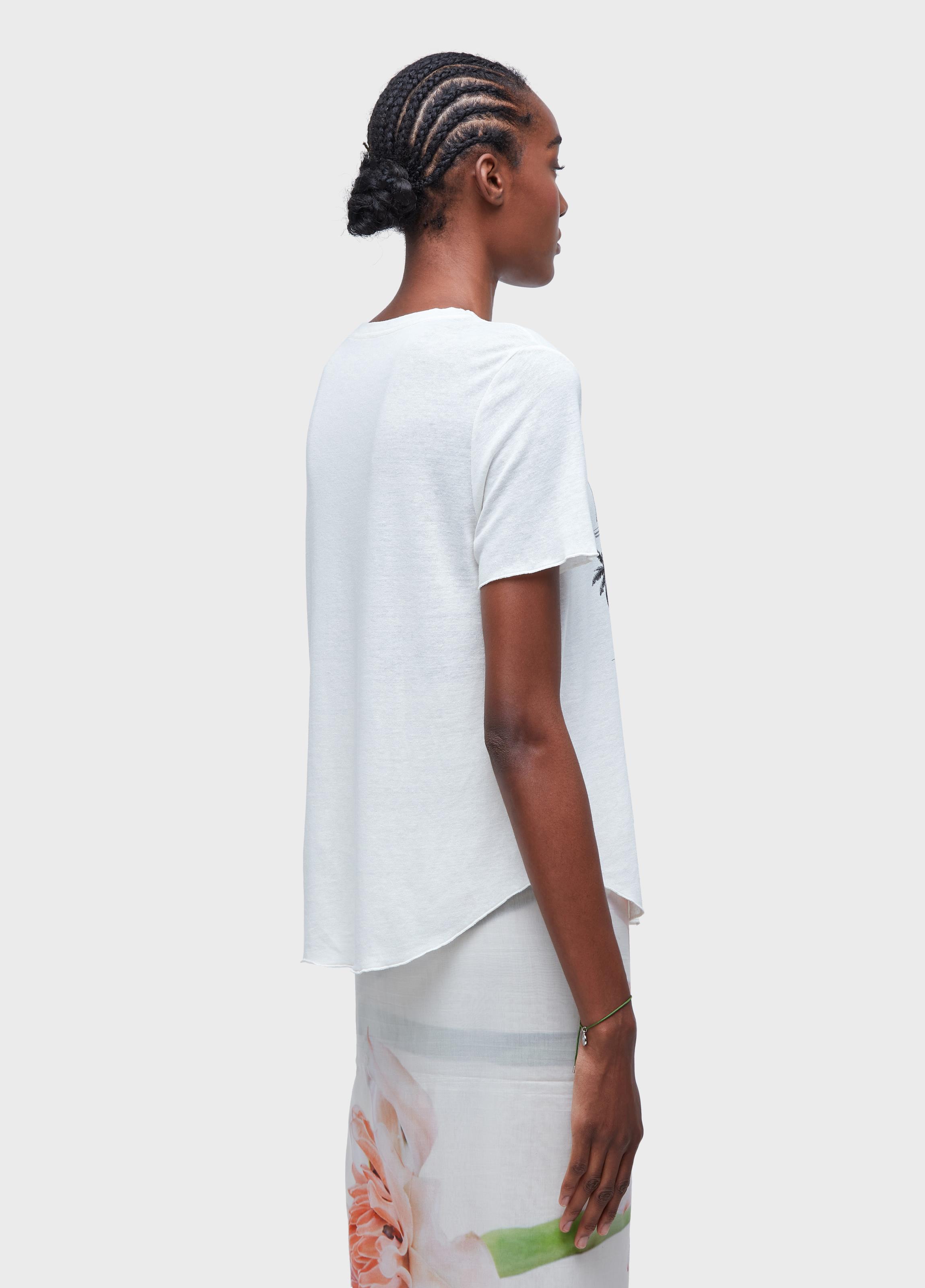 T-shirt  linen inhotim palmeiras