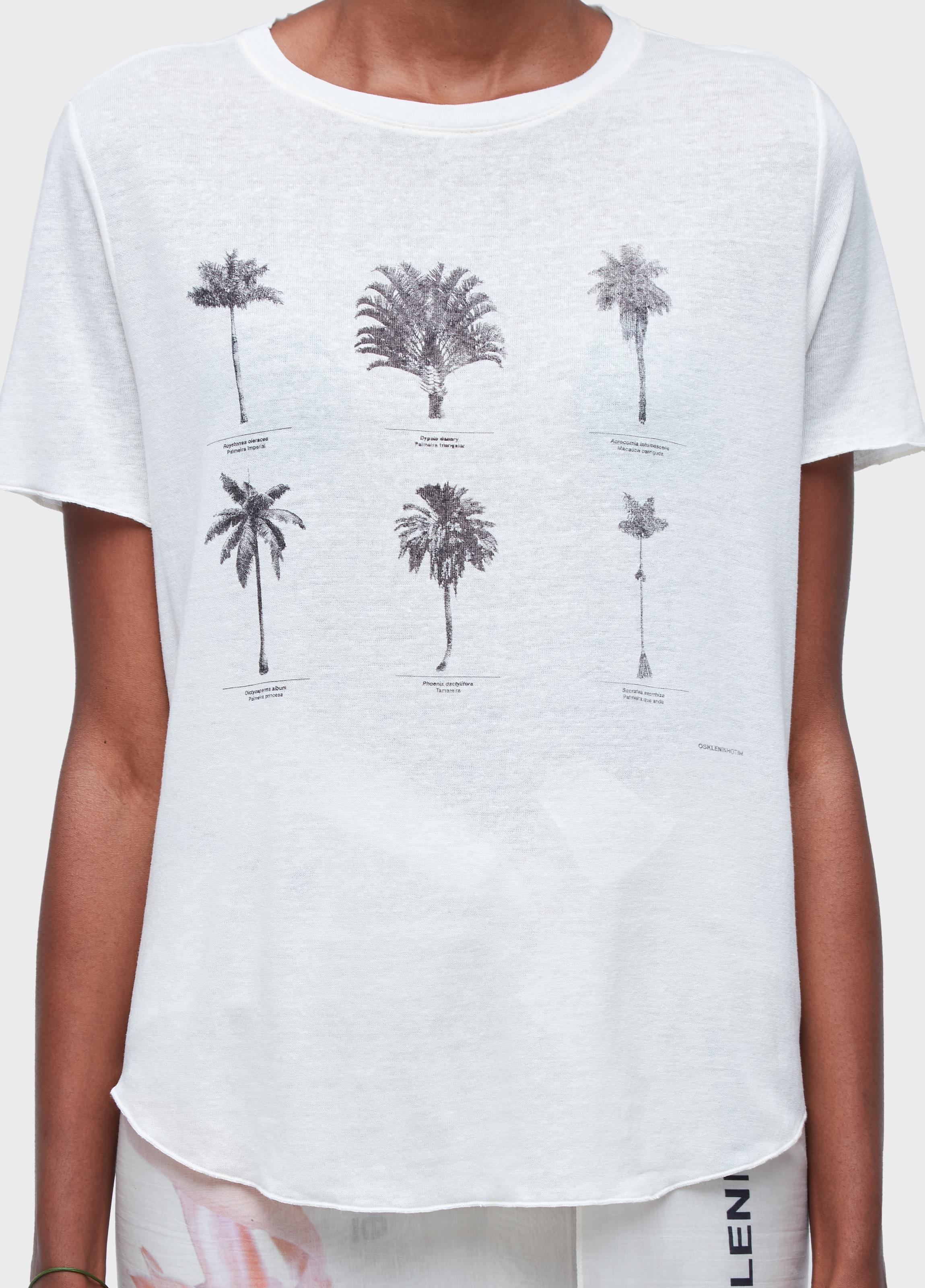 T-shirt  linen inhotim palmeiras