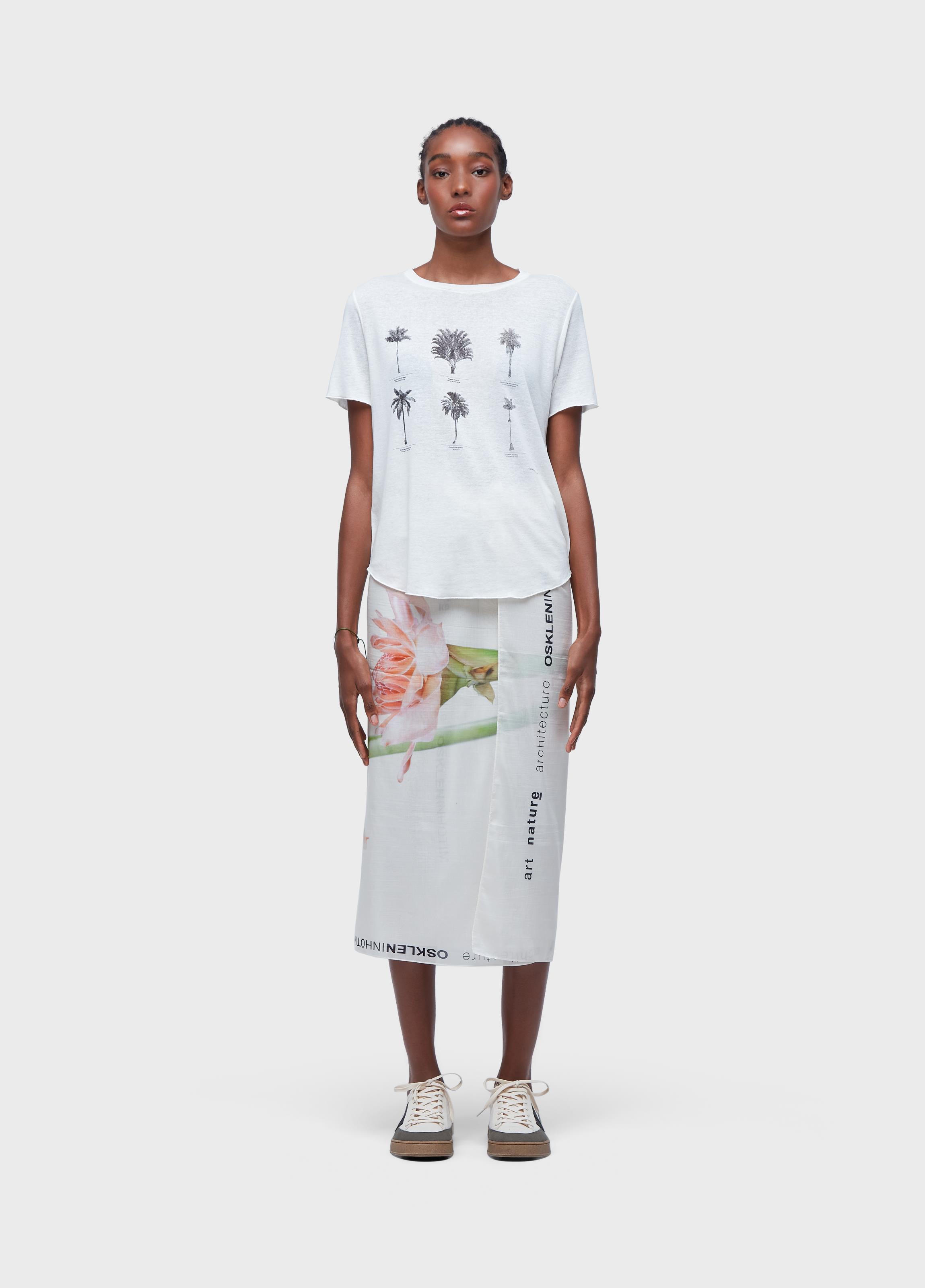 T-shirt  linen inhotim palmeiras