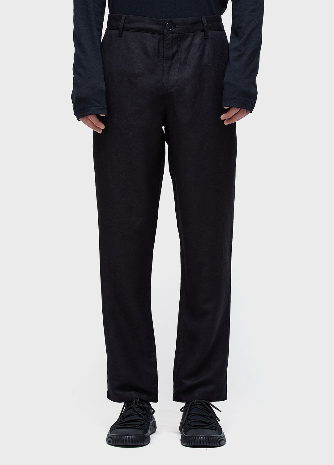 Calça alfaiataria fluid linen