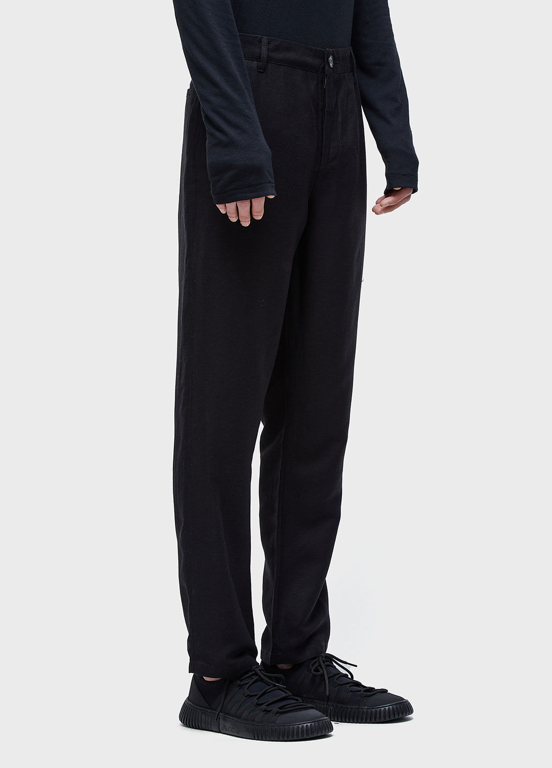 Calça alfaiataria fluid linen