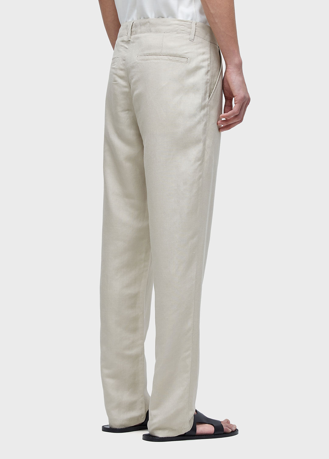 Calça alfaiataria fluid linen