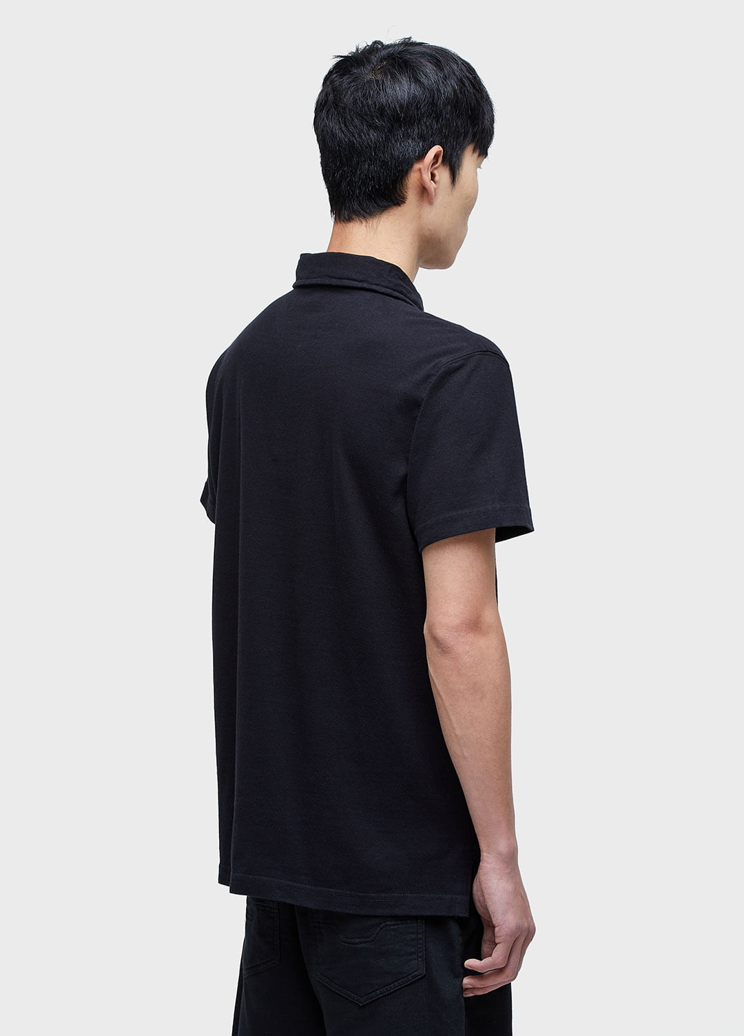 Camisa polo stone  black