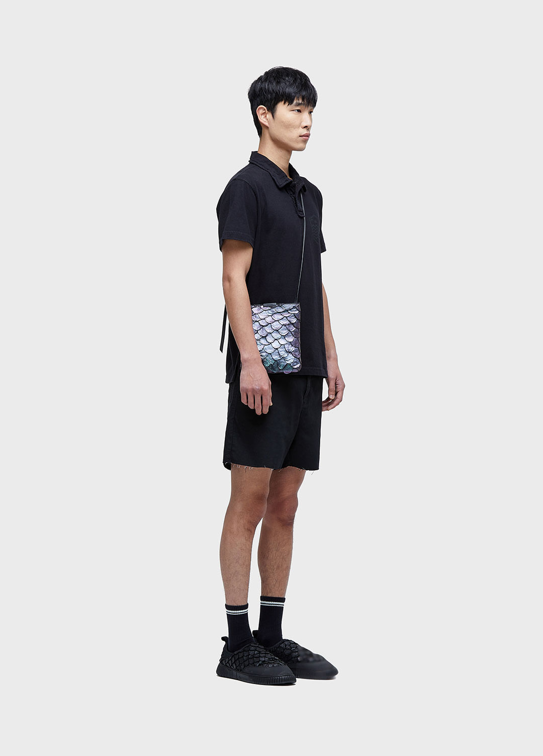 Camisa polo stone  black
