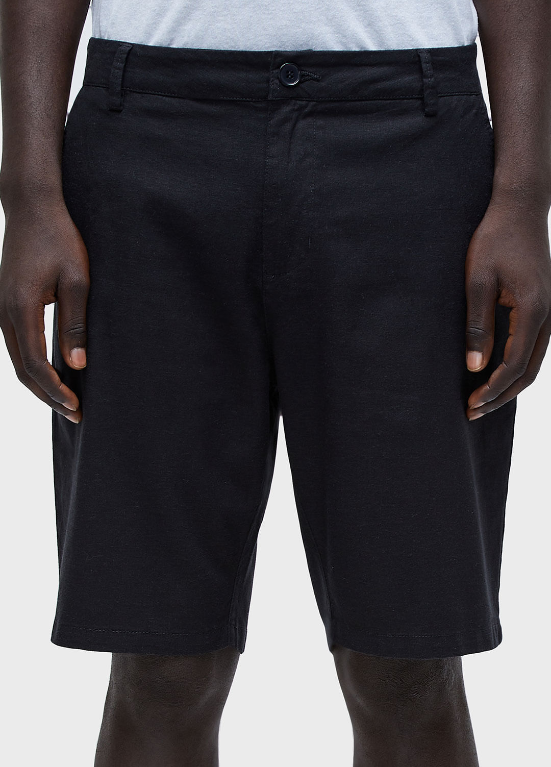 Bermuda alfaiataria basic linen
