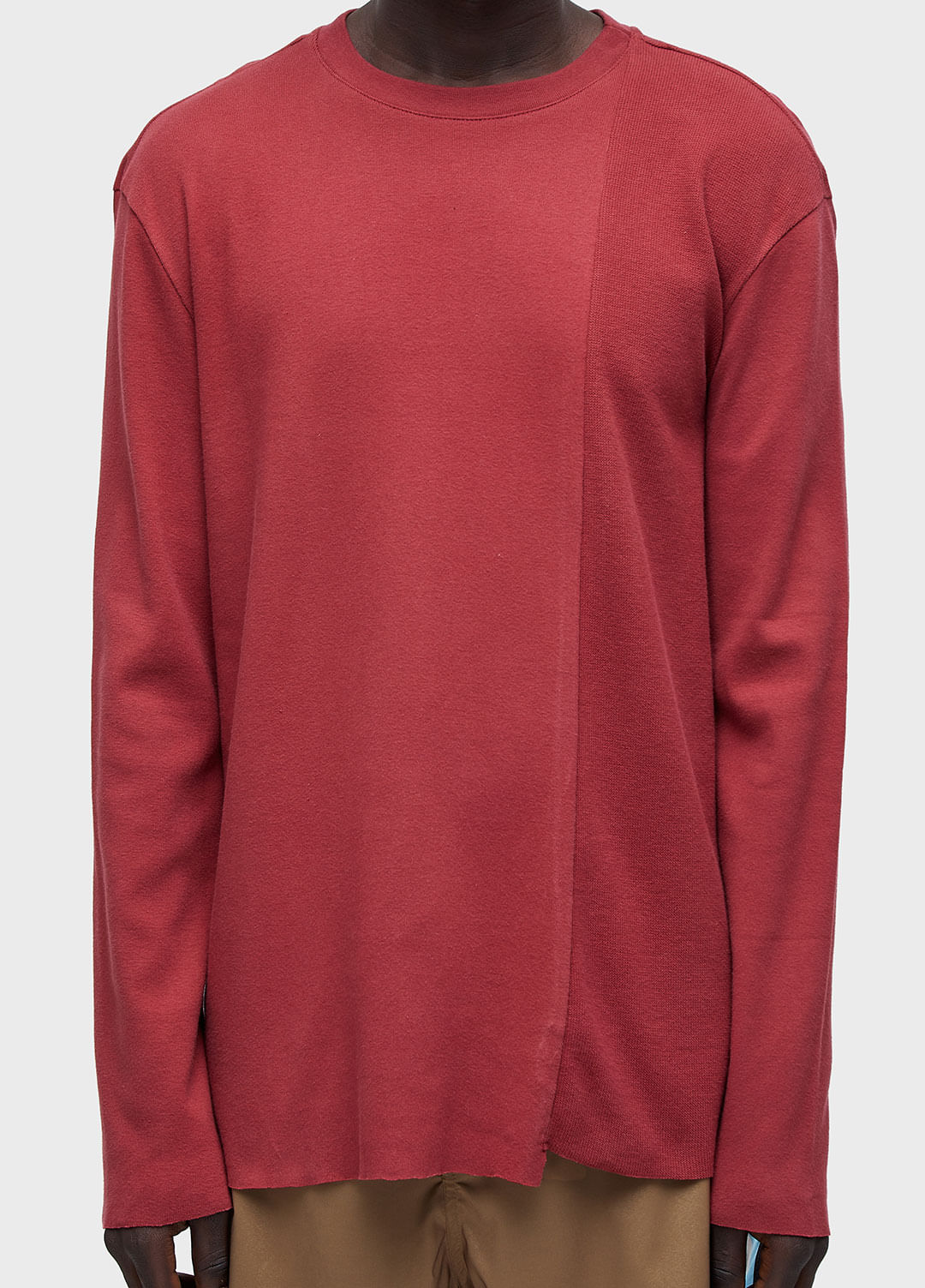 T-shirt slim MIX assimetrica