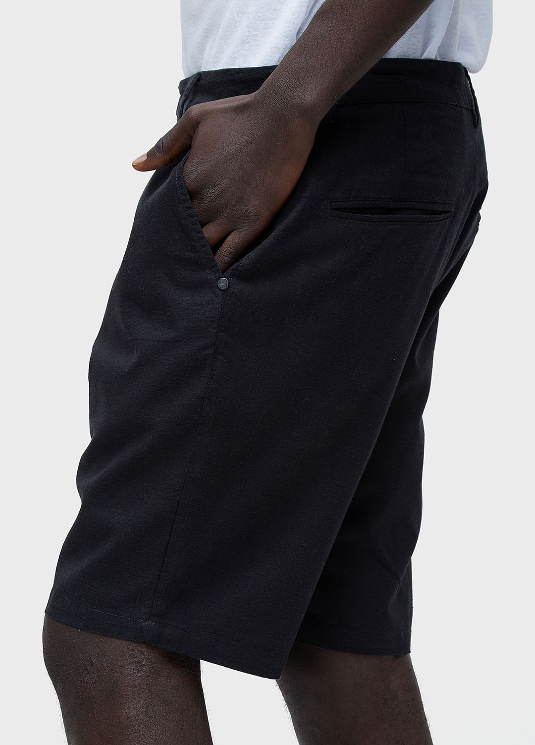 Bermuda alfaiataria basic linen