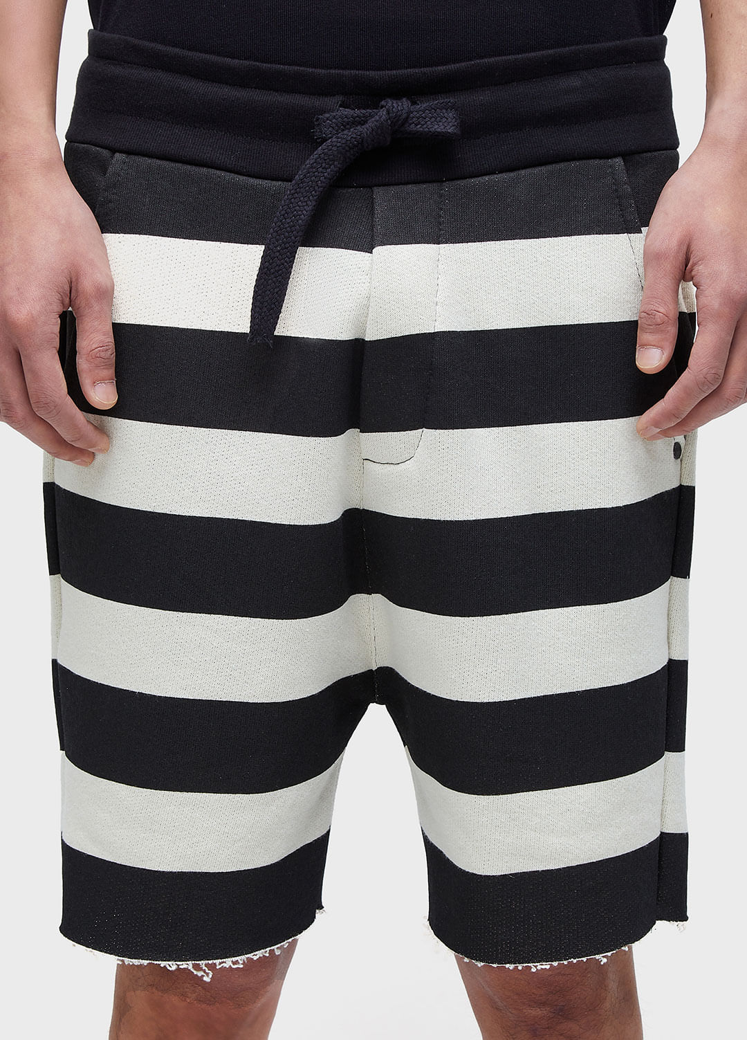 Bermuda casual  listrada moletom