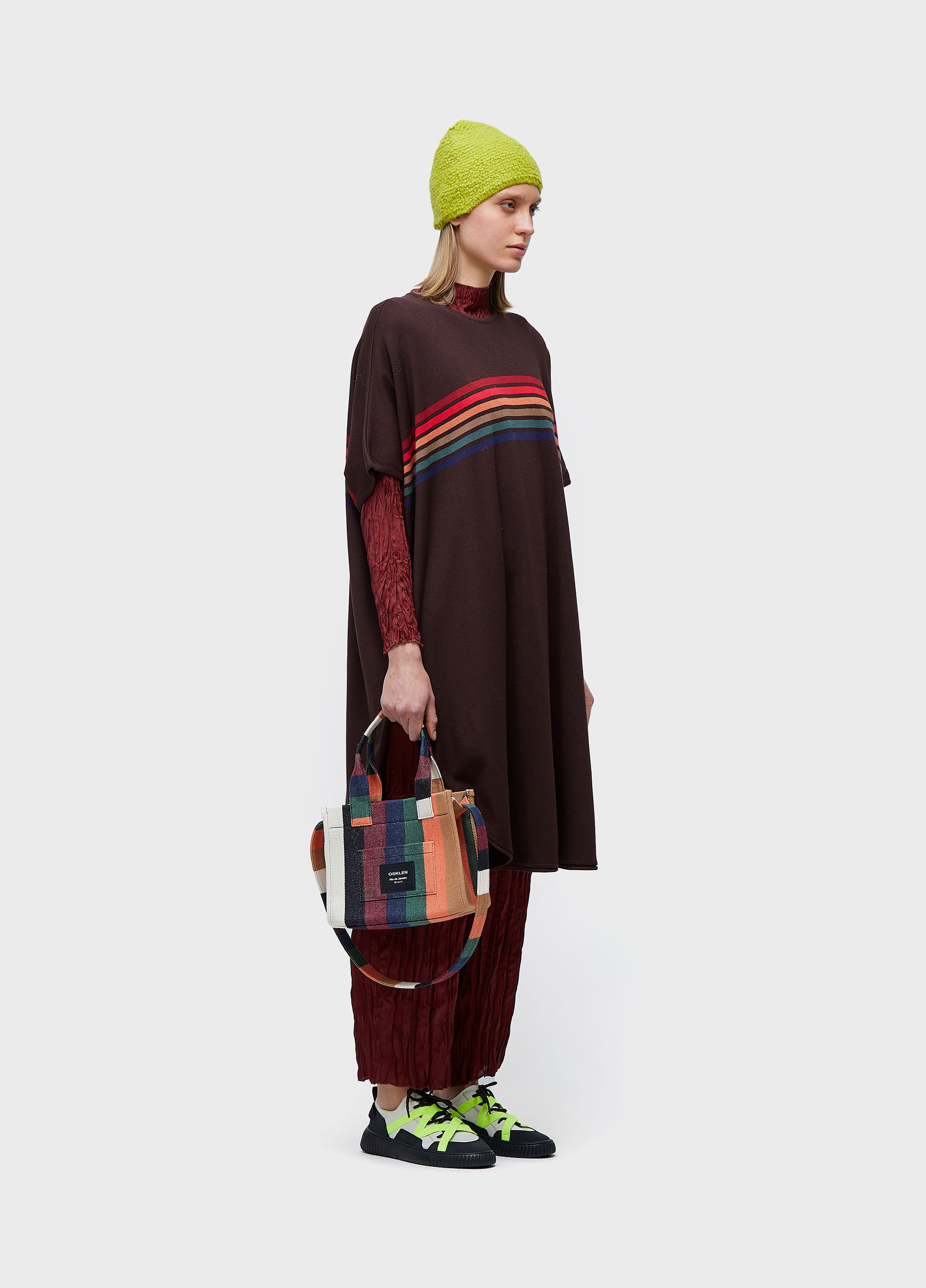 Kaftan tricot colorfull stripes