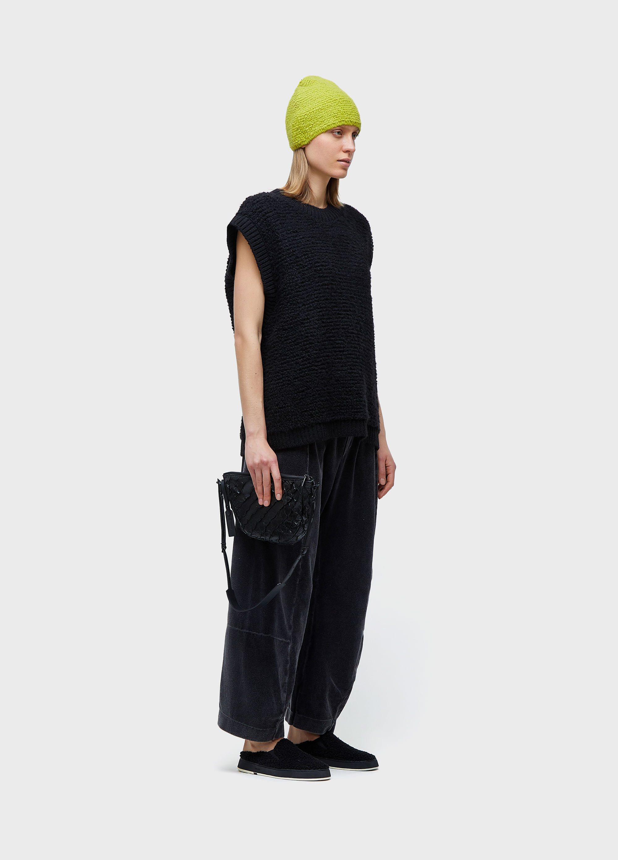 Colete furry tricot