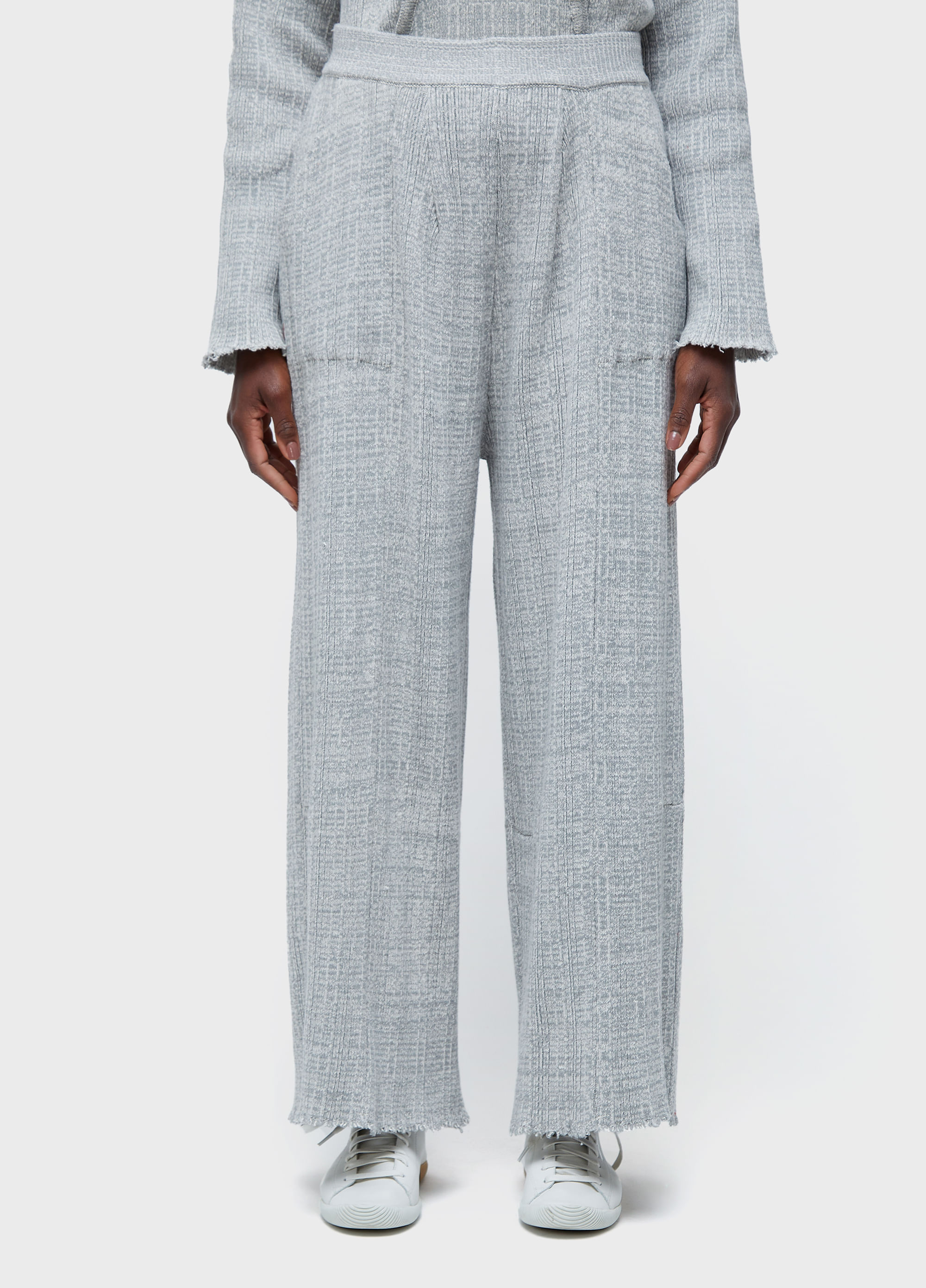 Calça tricot  frayed