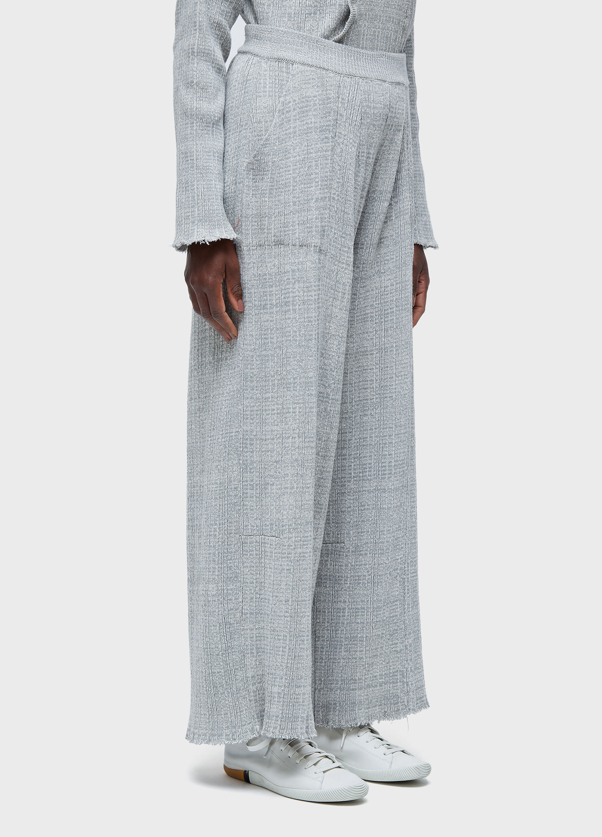 Calça tricot  frayed