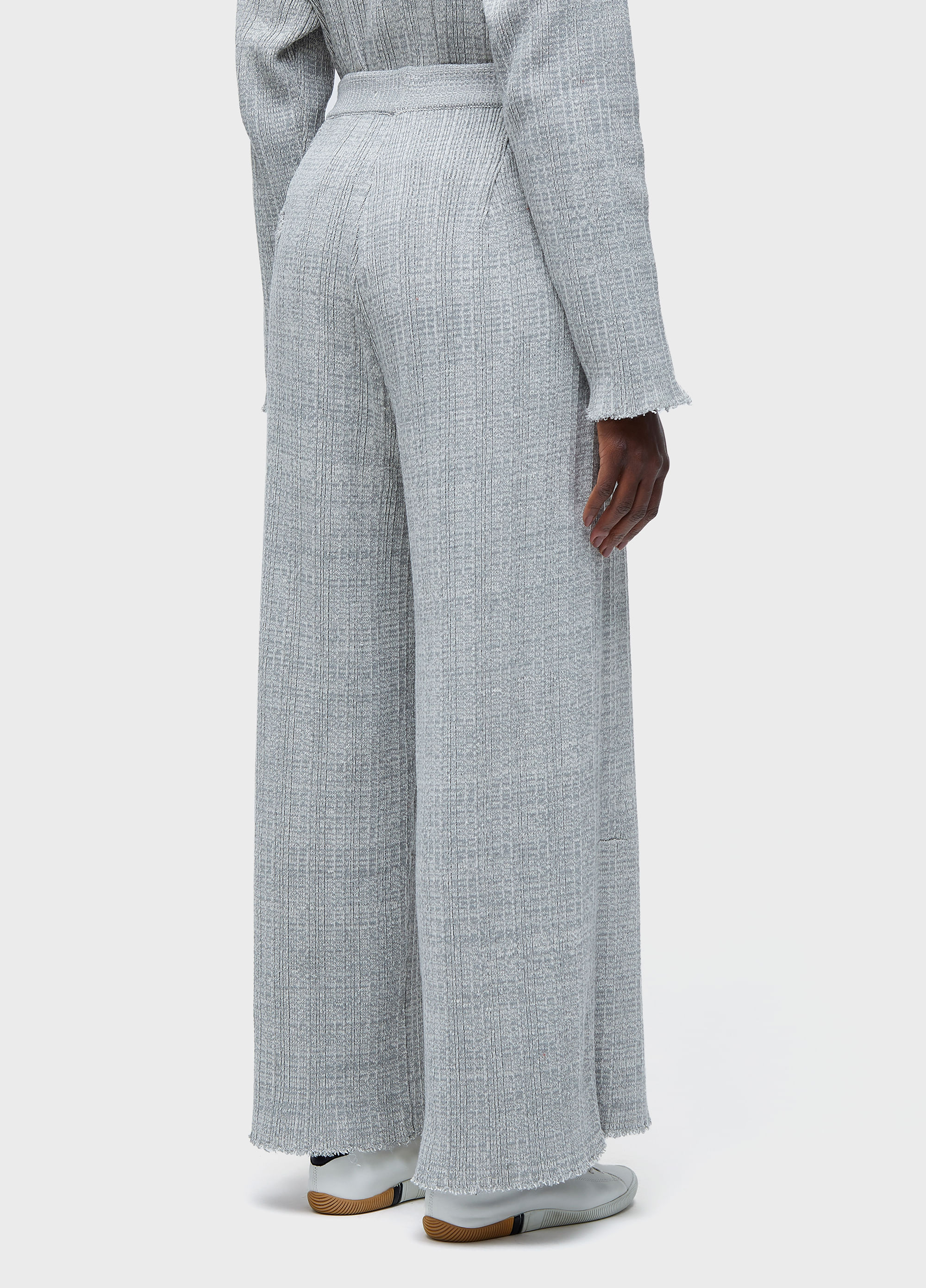 Calça tricot  frayed