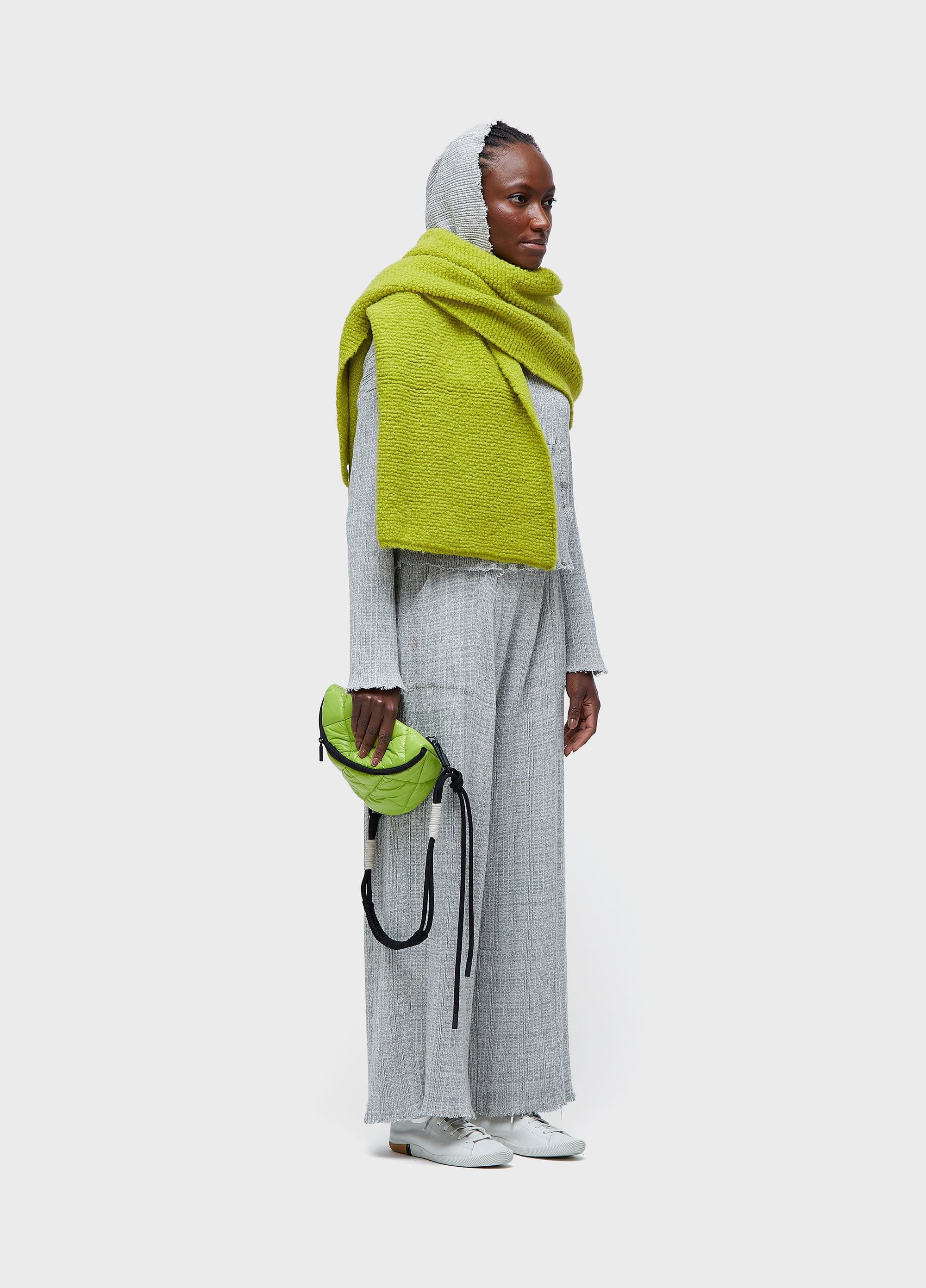 Calça tricot  frayed