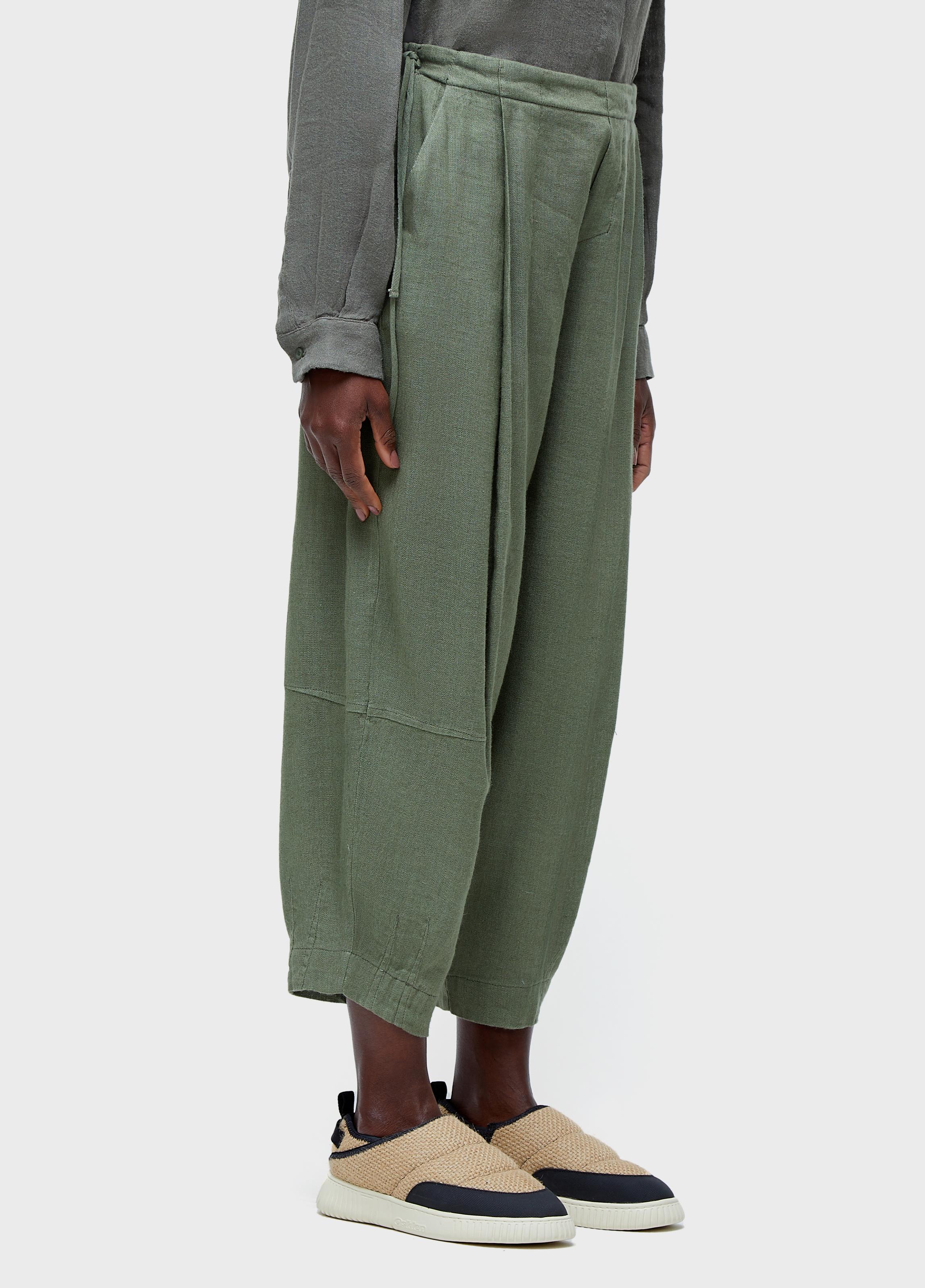 Calça regulagem linho reciclado