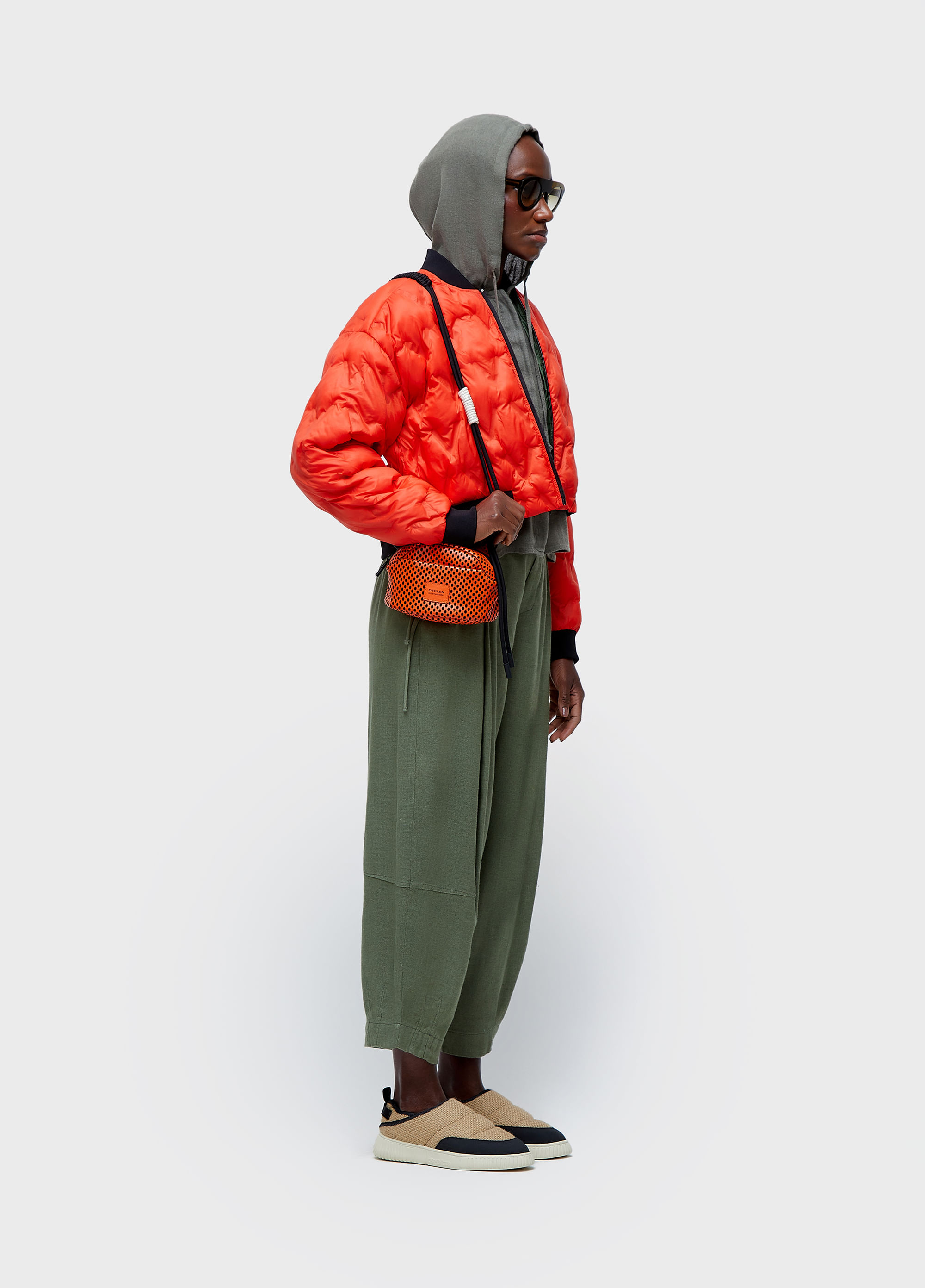 Calça regulagem linho reciclado