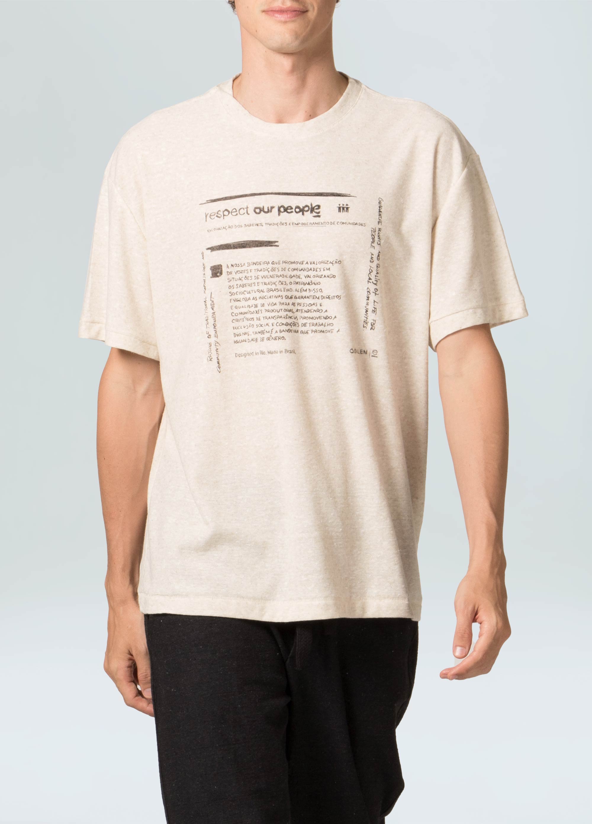T-shirt eco blend respect our people