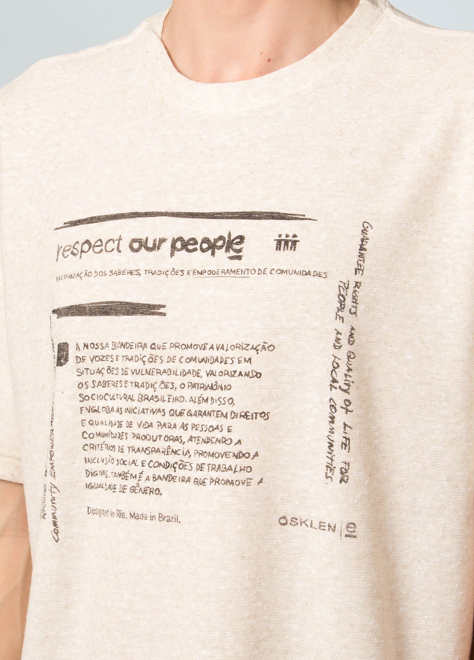 T-shirt eco blend respect our people