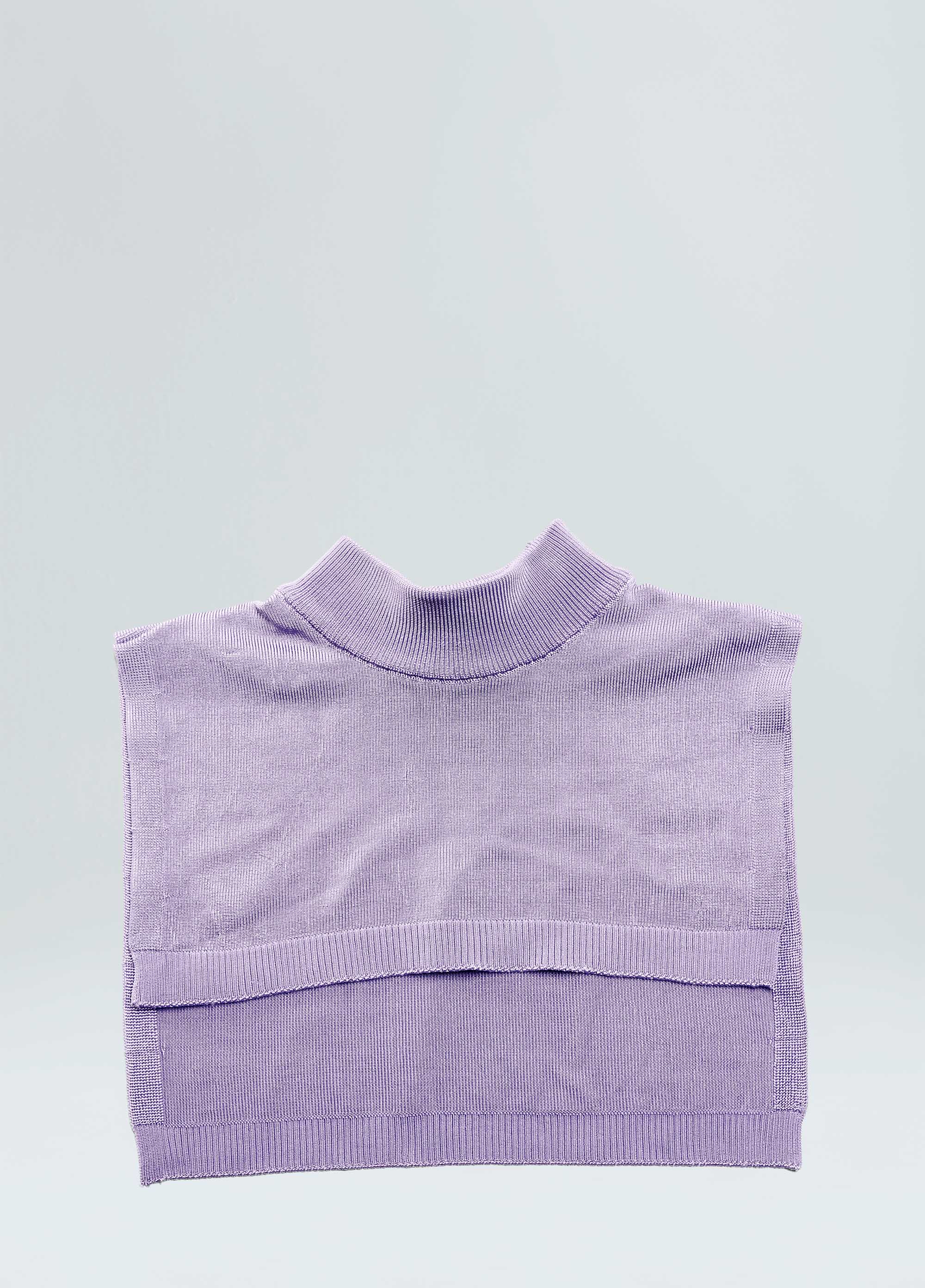 Gola tricot canelado rayon