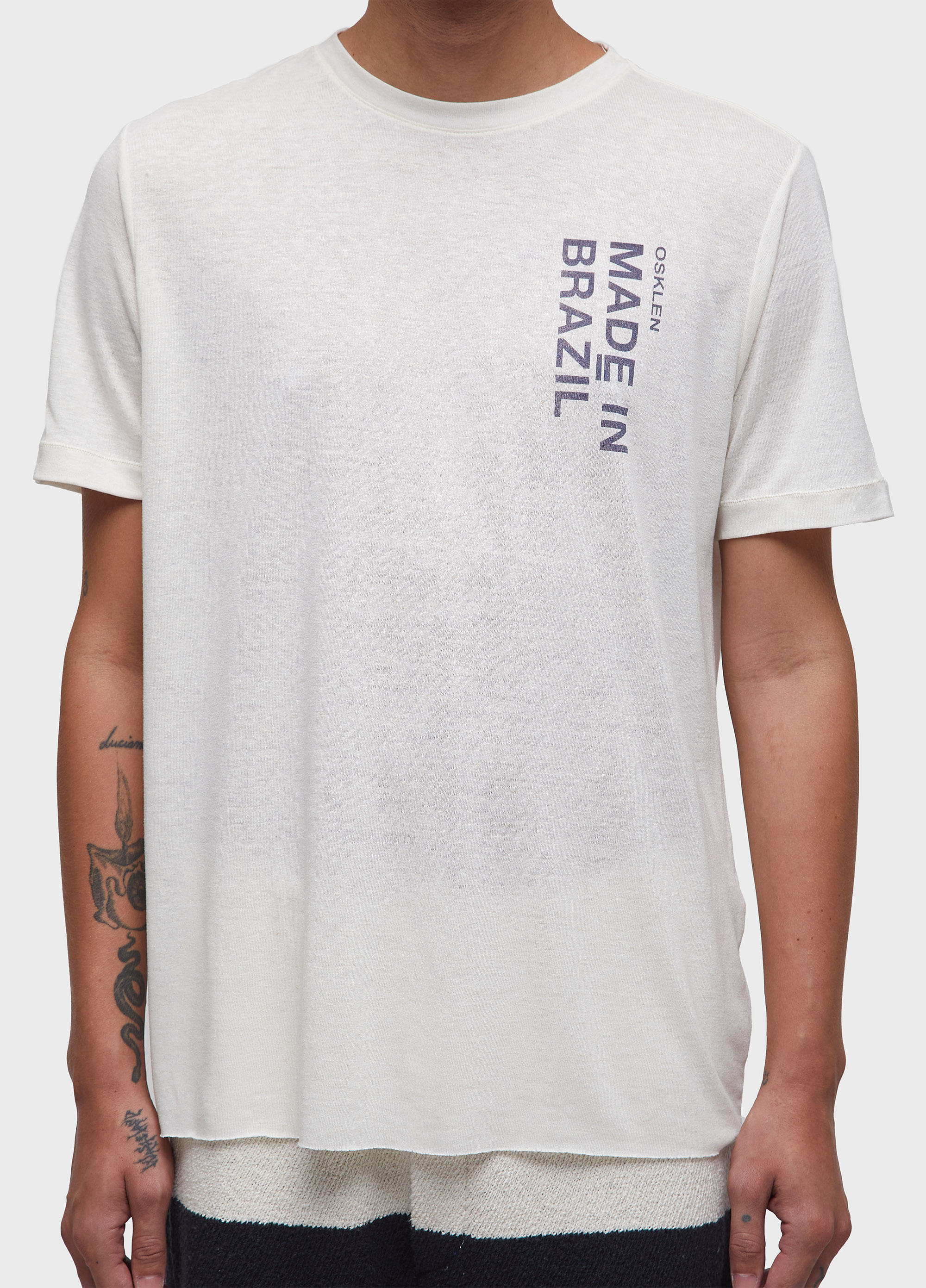 T-shirt light linen made in brazil