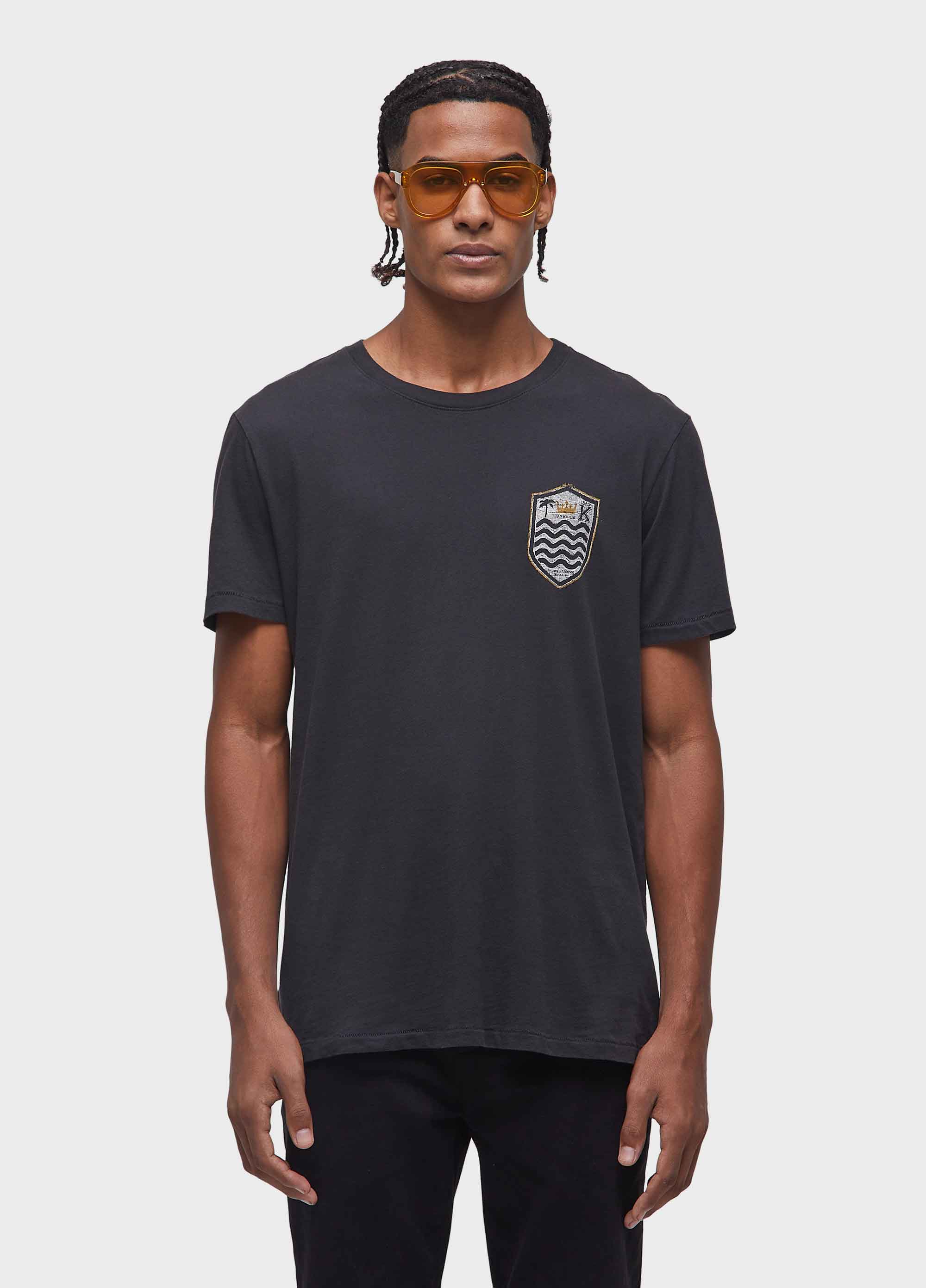 T-shirt soft used brasão gaze